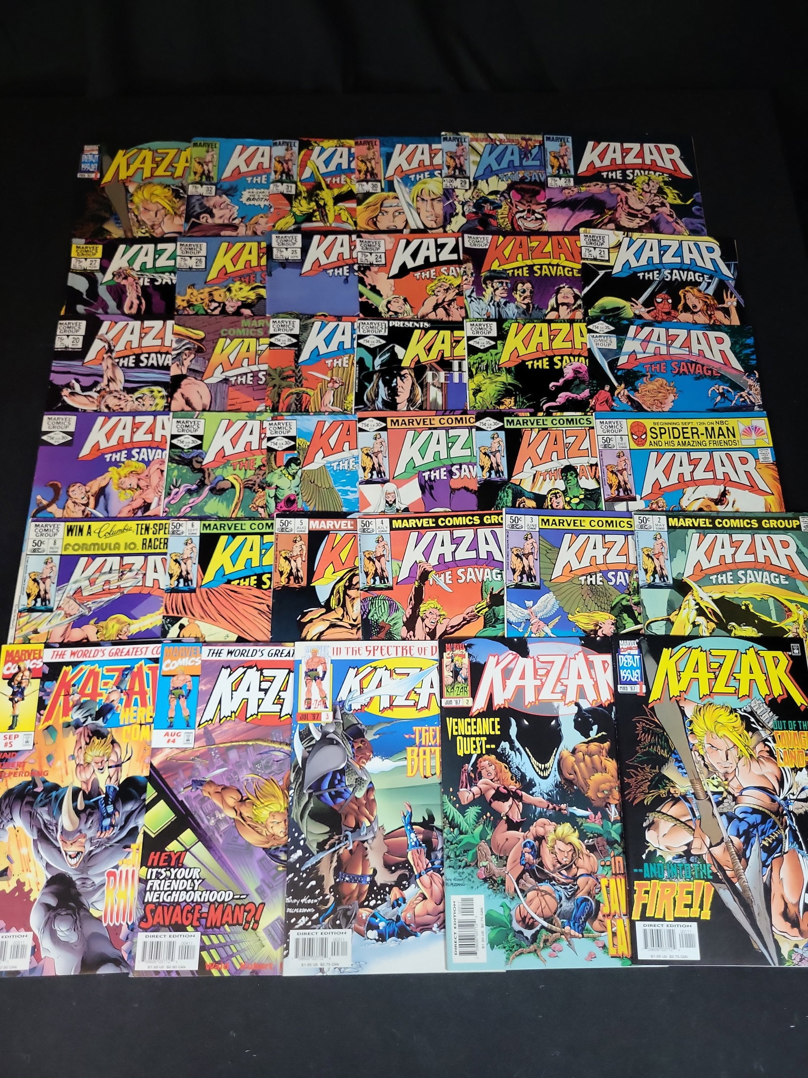 I03750 | A Collection of Marvel Ka-Zar Comic Books Including Ka-Zar The Savage and 1997 Series (1 of 7)