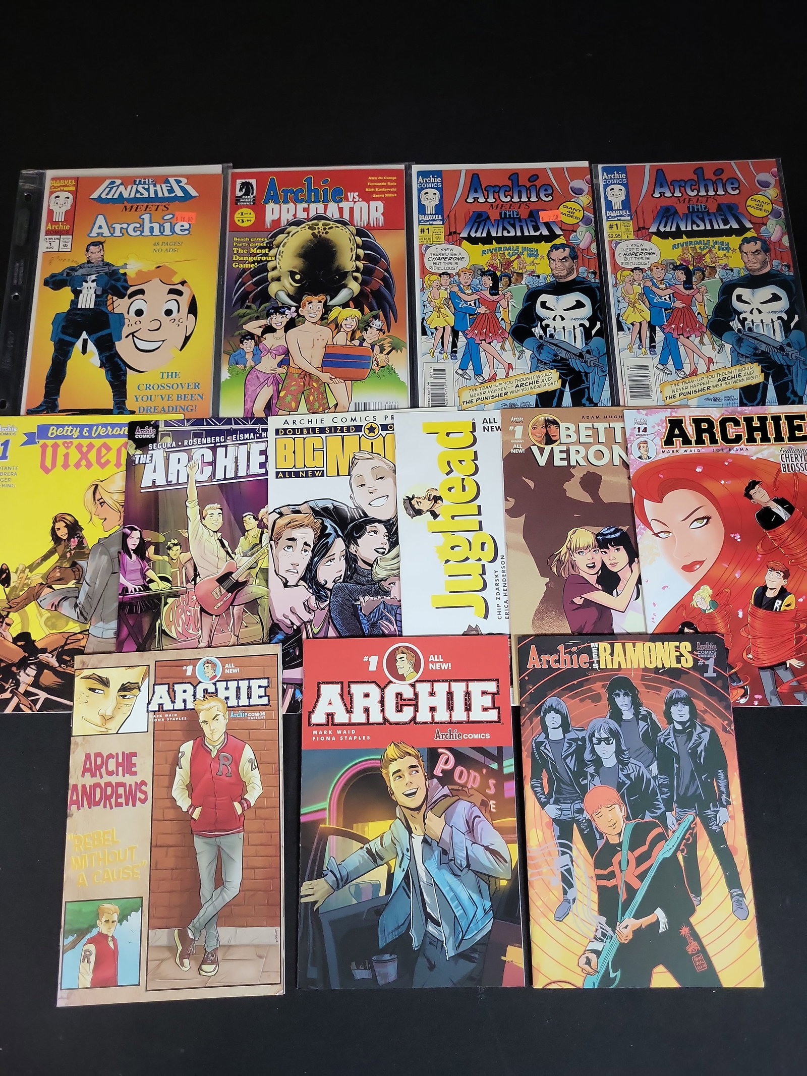 I03914 | A Collection of 13 Archie Comics Including Punisher, Predator, and Ramones Crossovers plus (1 of 7)