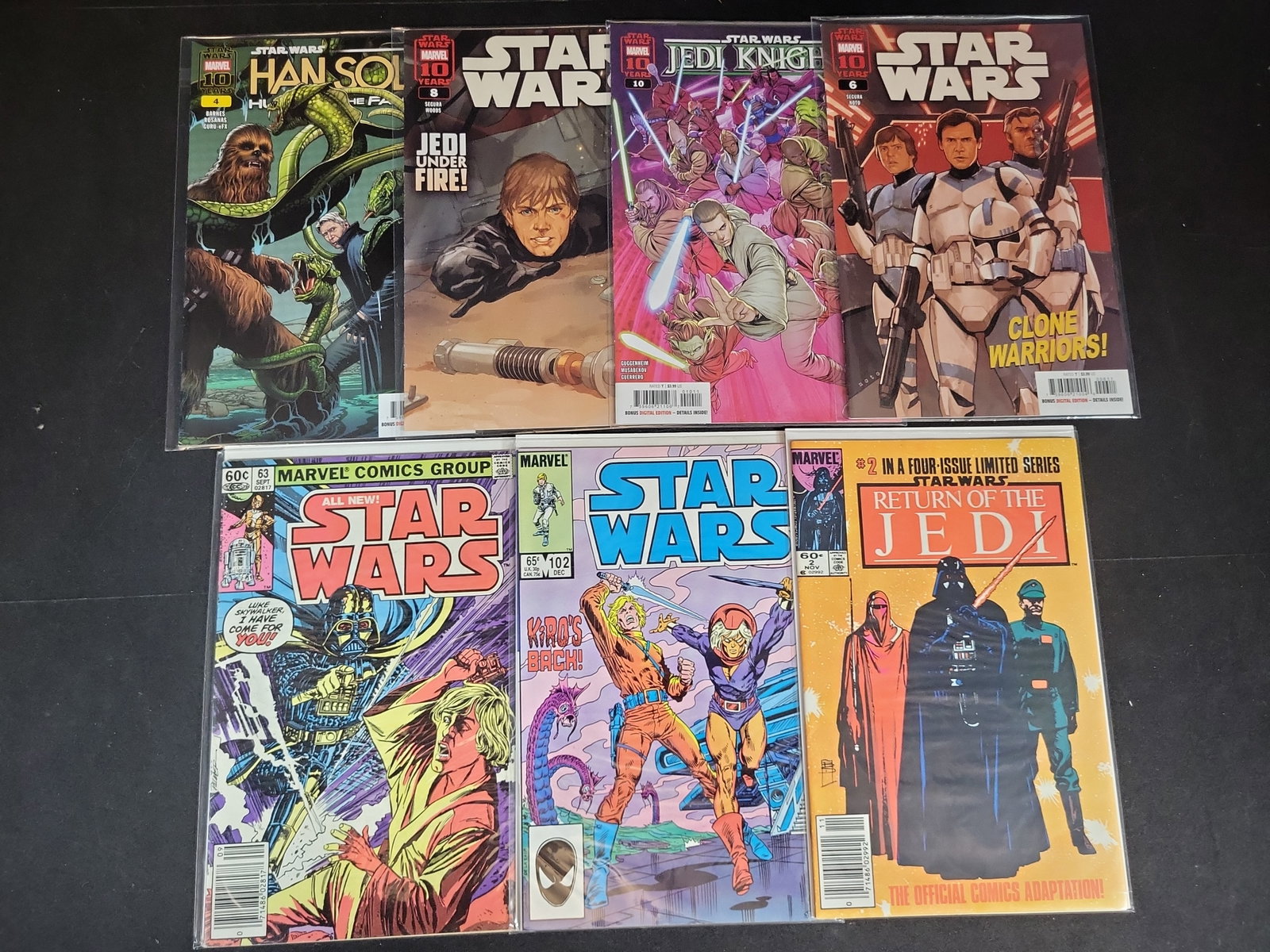 I03696 | A Collection of Seven Marvel Star Wars Comic Books Including Vintage Issues and Phil Noto (1 of 5)