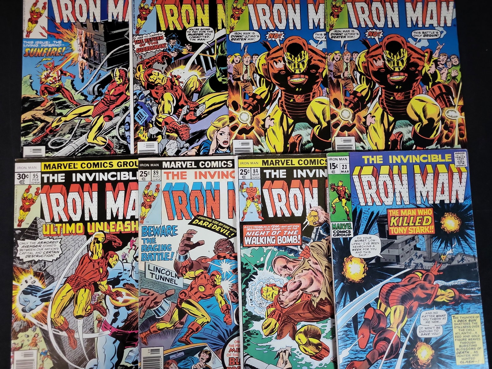I03712 | A Group of Eight Marvel Comics The Invincible Iron Man Bronze Age Issues (1 of 5)