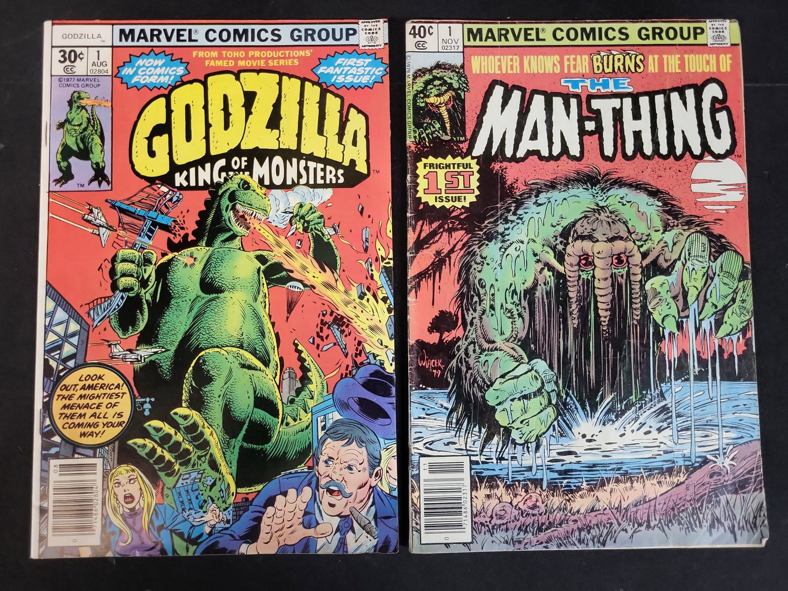 I03765 | A Pair of Marvel Comics Bronze Age Premiere Issues Godzilla #1 and The Man-Thing #1 (1 of 5)