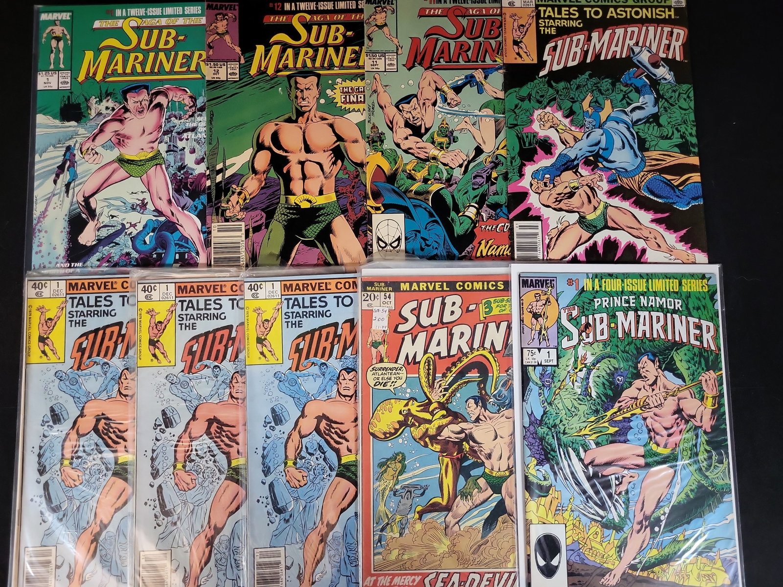 I03689 | A Lot of 10 Marvel Comics Featuring Prince Namor the Sub-Mariner Including Limited Series (1 of 7)