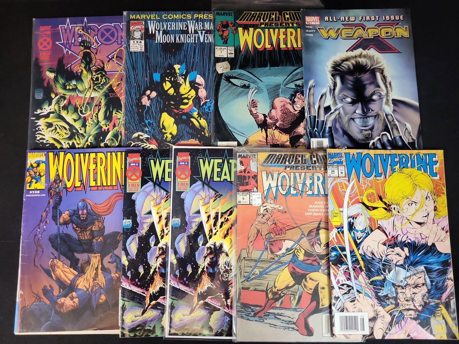 I03692 | Nine Marvel Comic Books Featuring Wolverine and Weapon X (1 of 5)