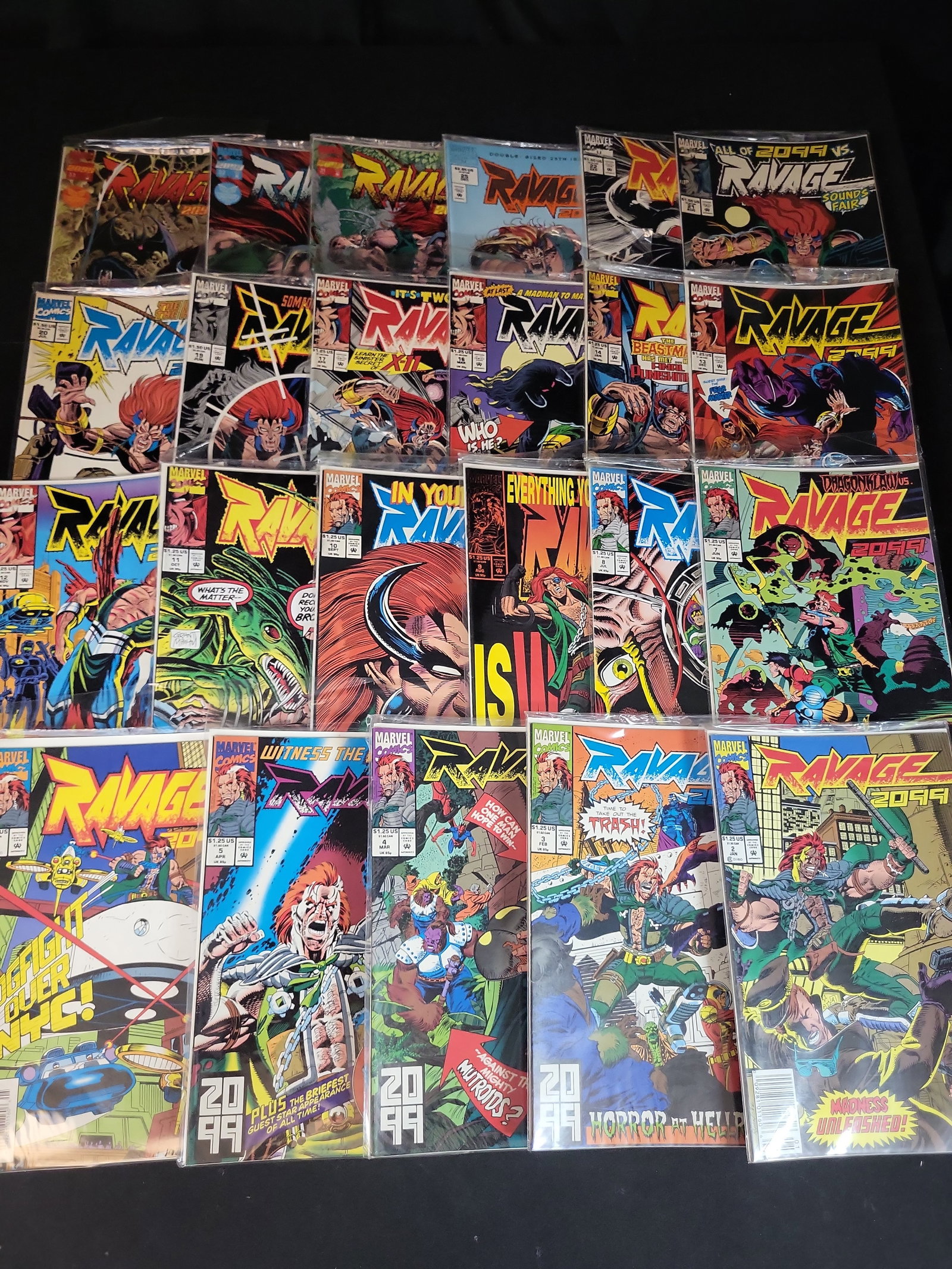 I03757 | A Collection of Marvel Comics Ravage 2099 Comic Books (1 of 9)