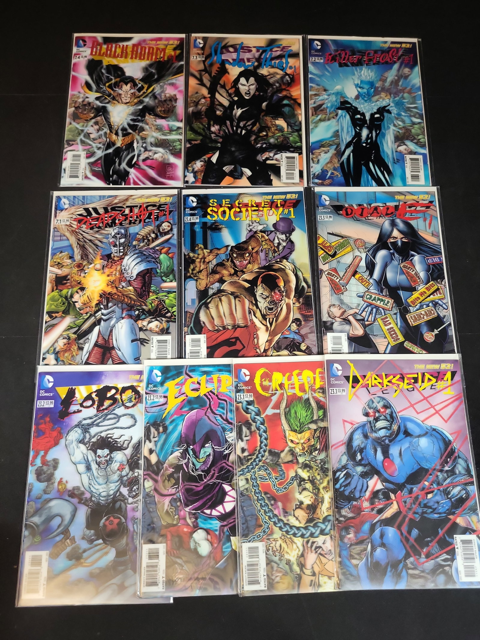 I03796 | A Collection of DC Comics The New 52 Villains Month 3D Lenticular Motion Covers (1 of 10)