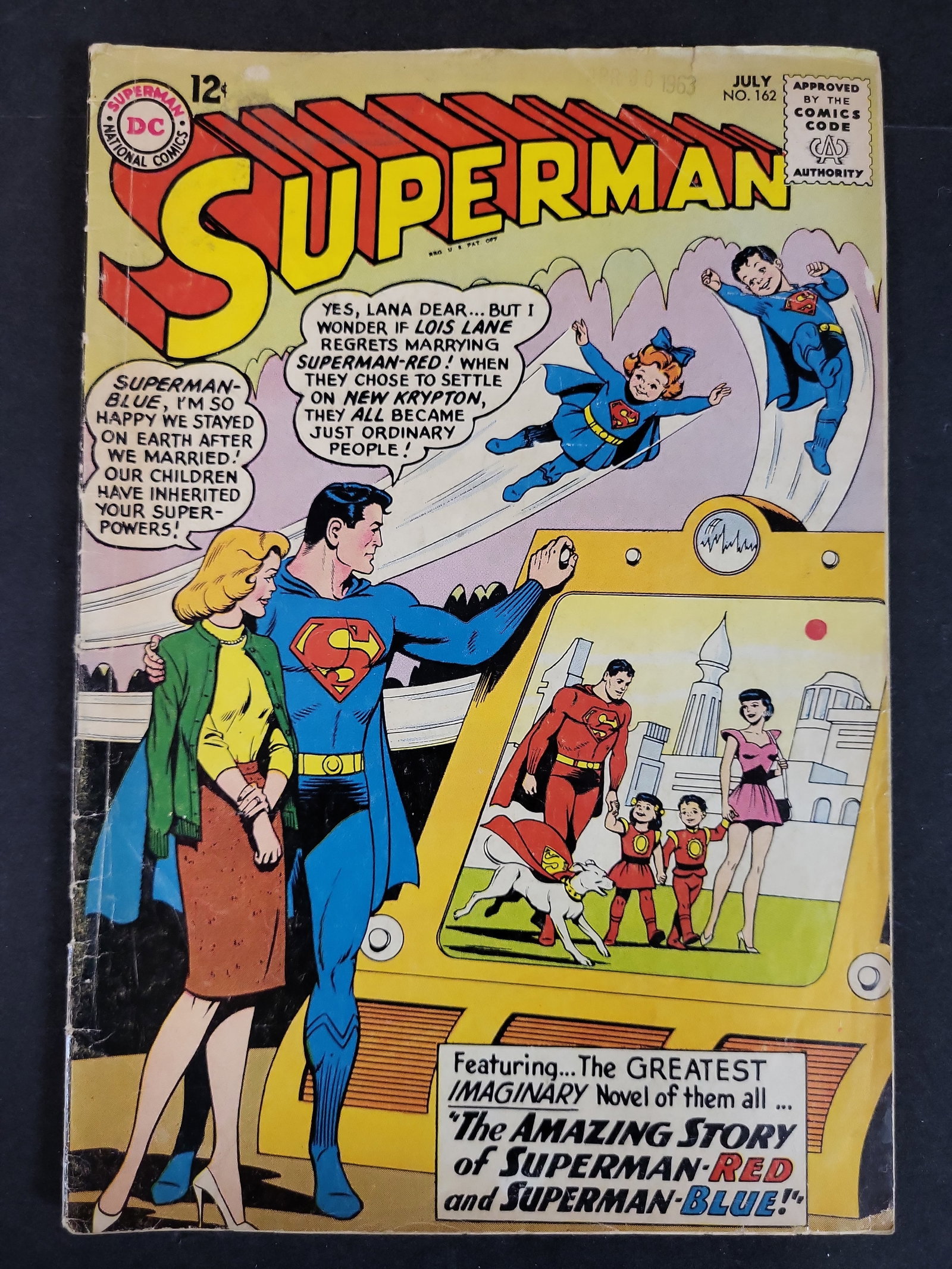 I03915 | Superman #162 July 1963 DC Comics Silver Age 1st Superman-Red and Superman-Blue (1 of 2)