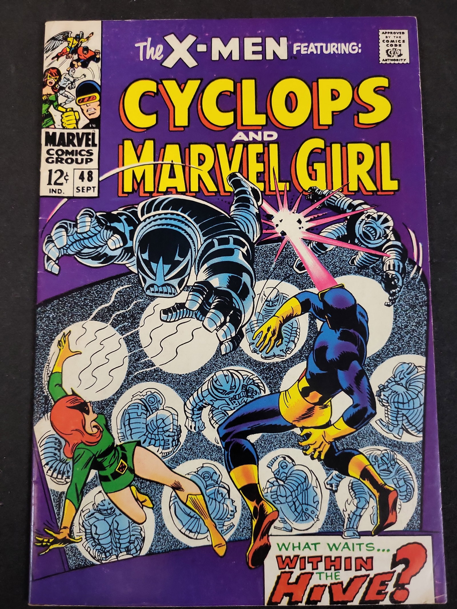 I03722 | The X-Men #48 Marvel Comics September 1968 Featuring Cyclops and Marvel Girl (1 of 3)