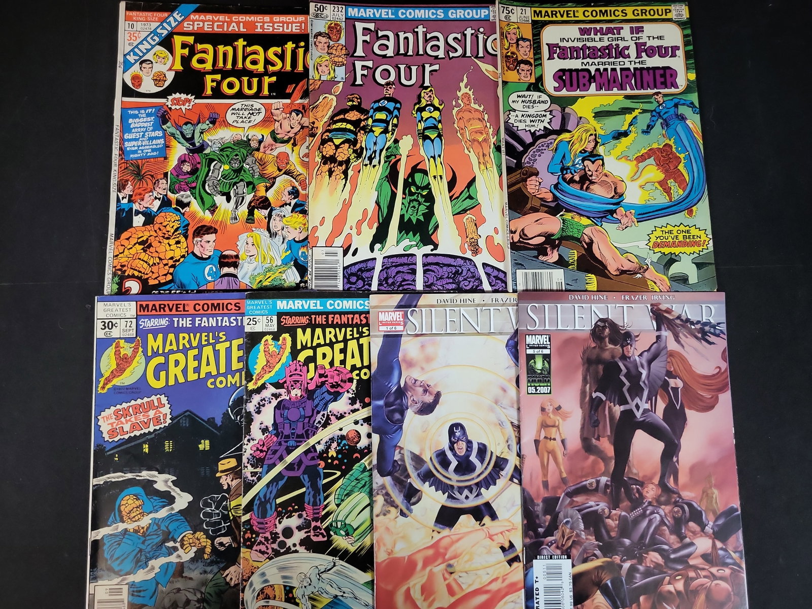 I03682 | Seven Marvel Comics Fantastic Four and Inhumans Bronze Age to Modern Age Issue Lot (1 of 5)