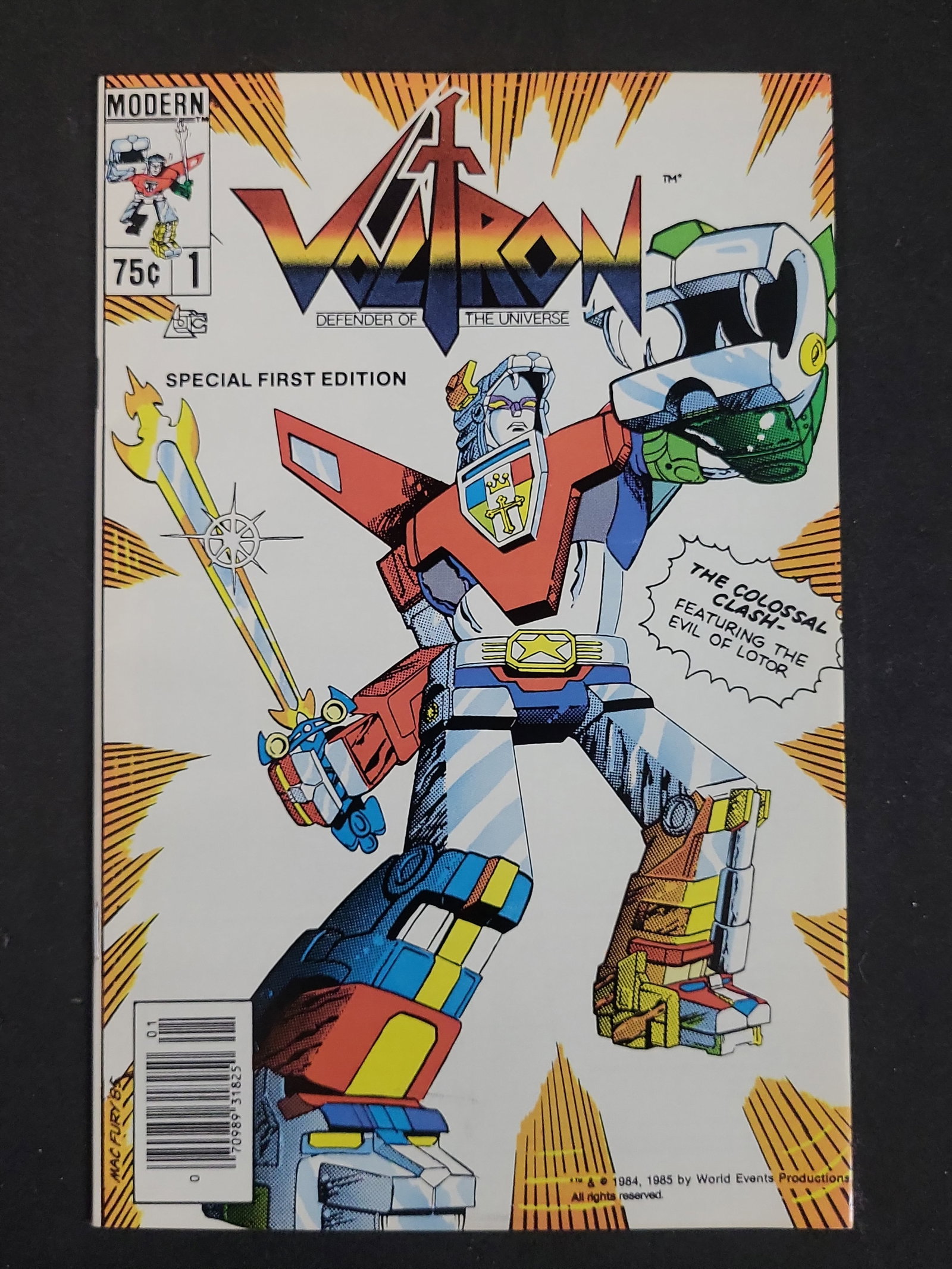 I03728 | Voltron Defender of the Universe #1 Modern Comics Special First Edition 1985 (1 of 3)