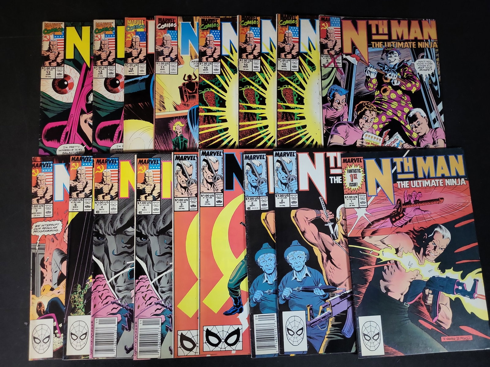 I03624 | A Collection of 17 Marvel Comics Nth Man The Ultimate Ninja Issues 1-13 (1 of 5)