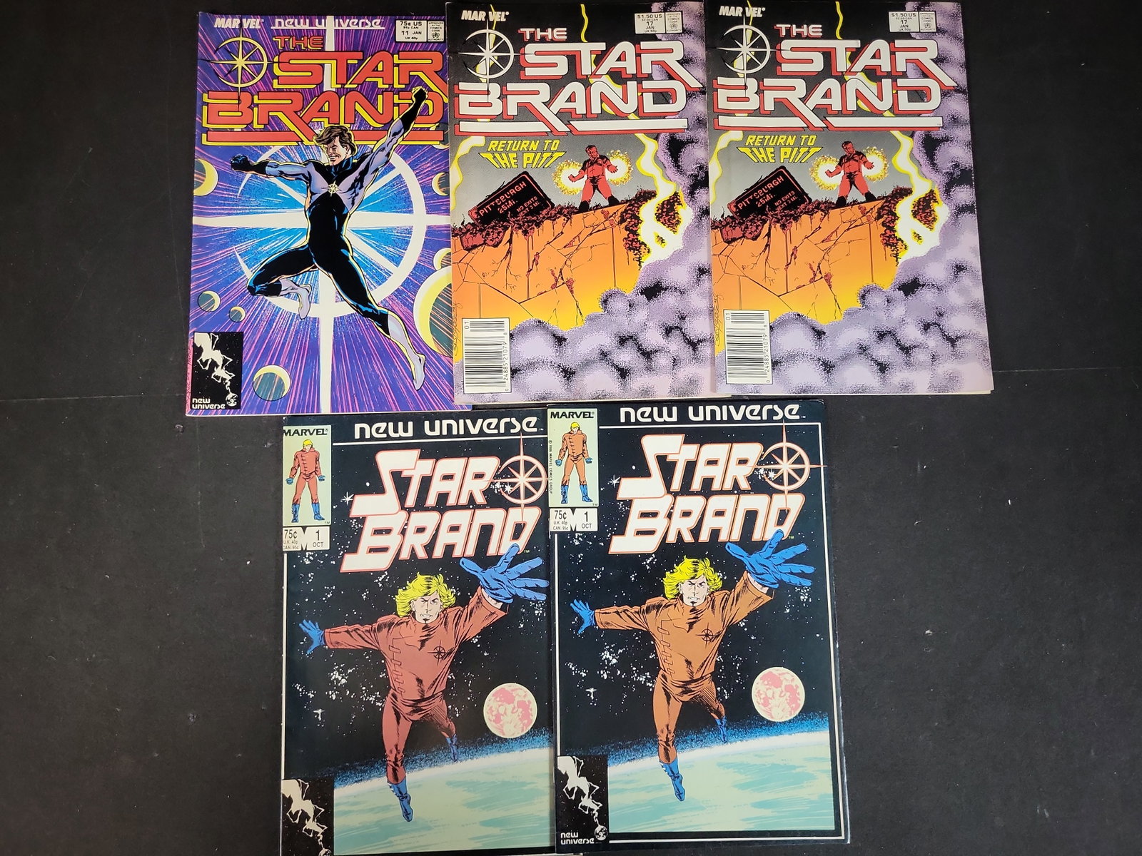 I03698 | Five Marvel Comics Star Brand New Universe Issues (1 of 3)