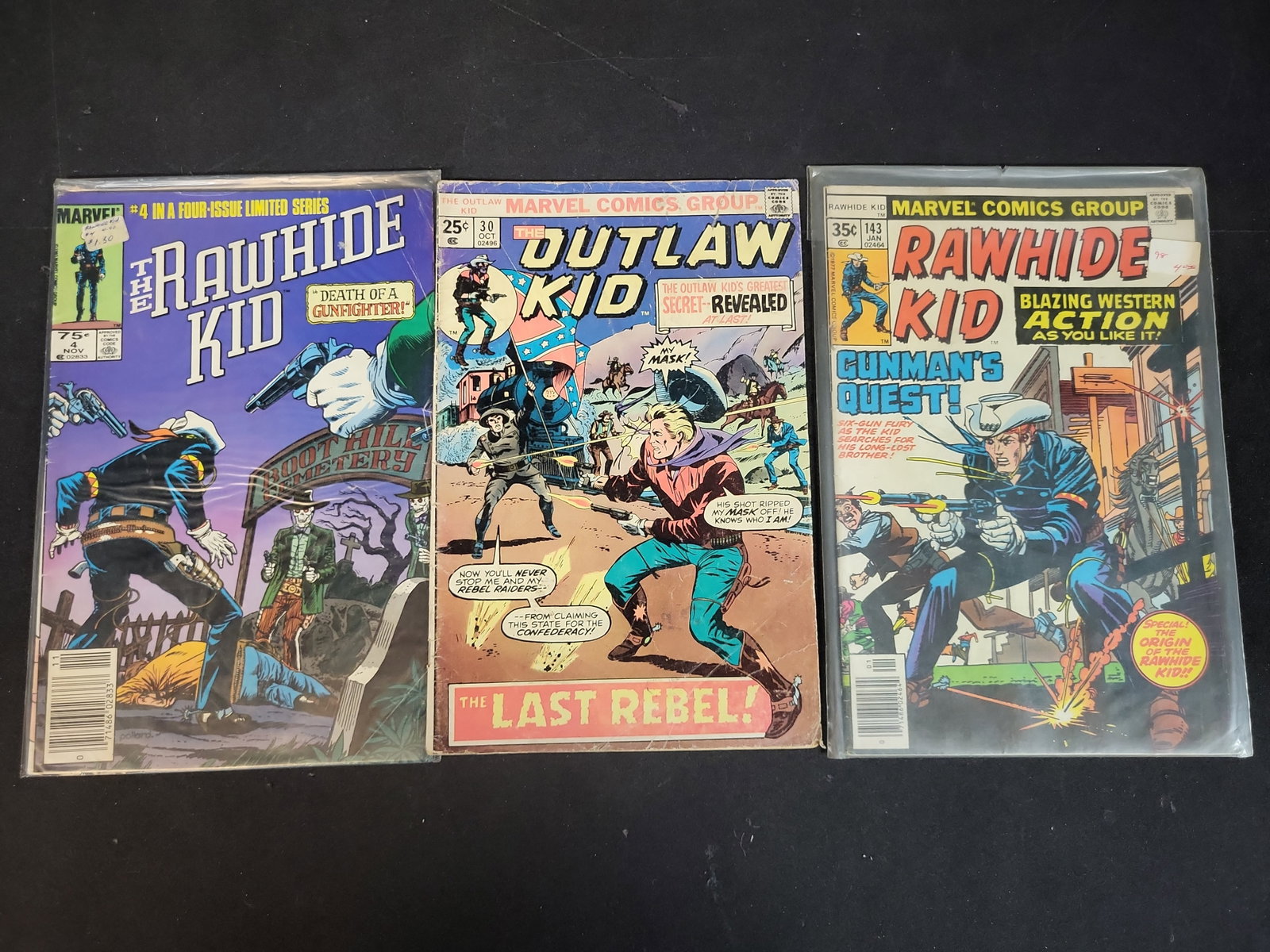 I03739 | A Trio of Marvel Comics Group Western Comic Books Featuring The Rawhide Kid and The Outlaw (1 of 6)