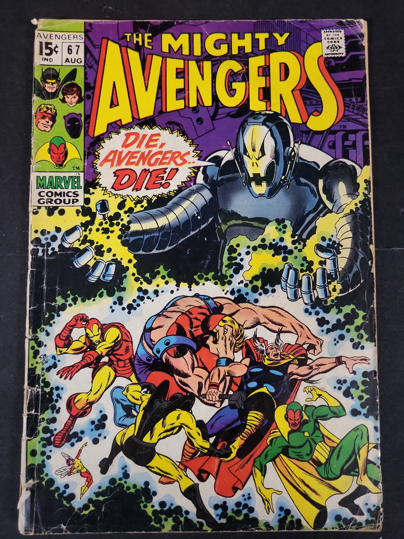 I03629 | Marvel Comics The Mighty Avengers Issue 67 August 1969 First Appearance of Ultron-6 (1 of 3)