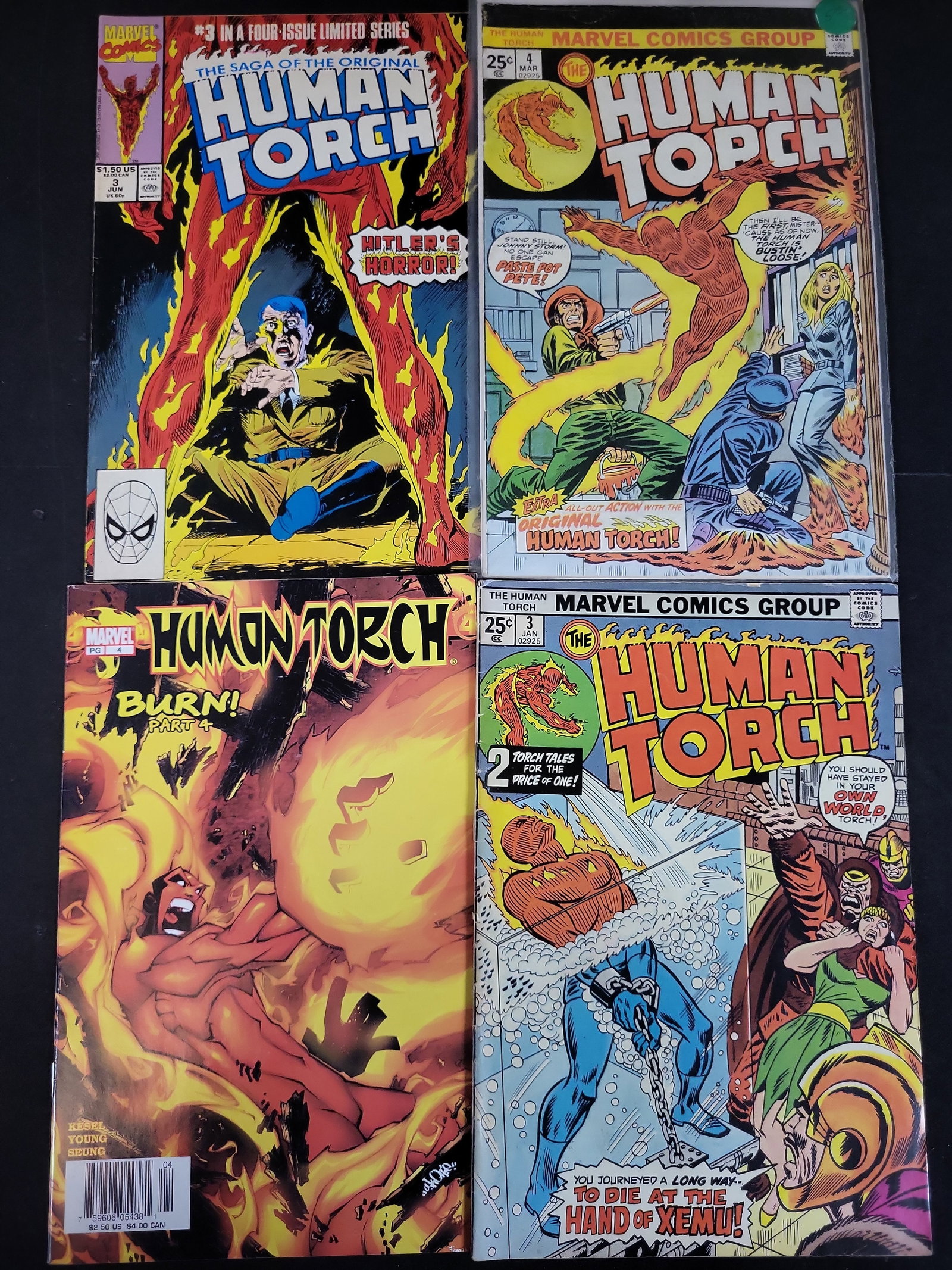 I03685 | A Group of Four Marvel Comic Books Featuring the Human Torch (1 of 4)