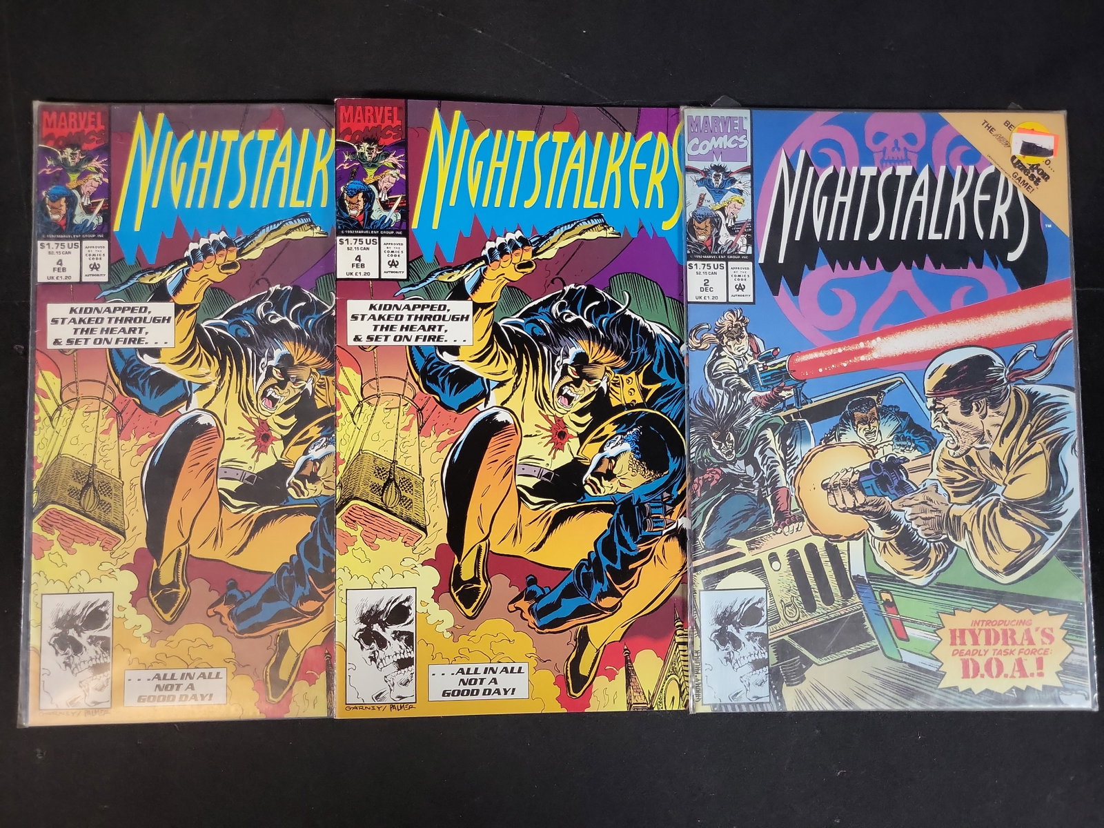 I03684 | Three Marvel Comics Nightstalkers Issues Number 2 and Number 4 (1 of 3)
