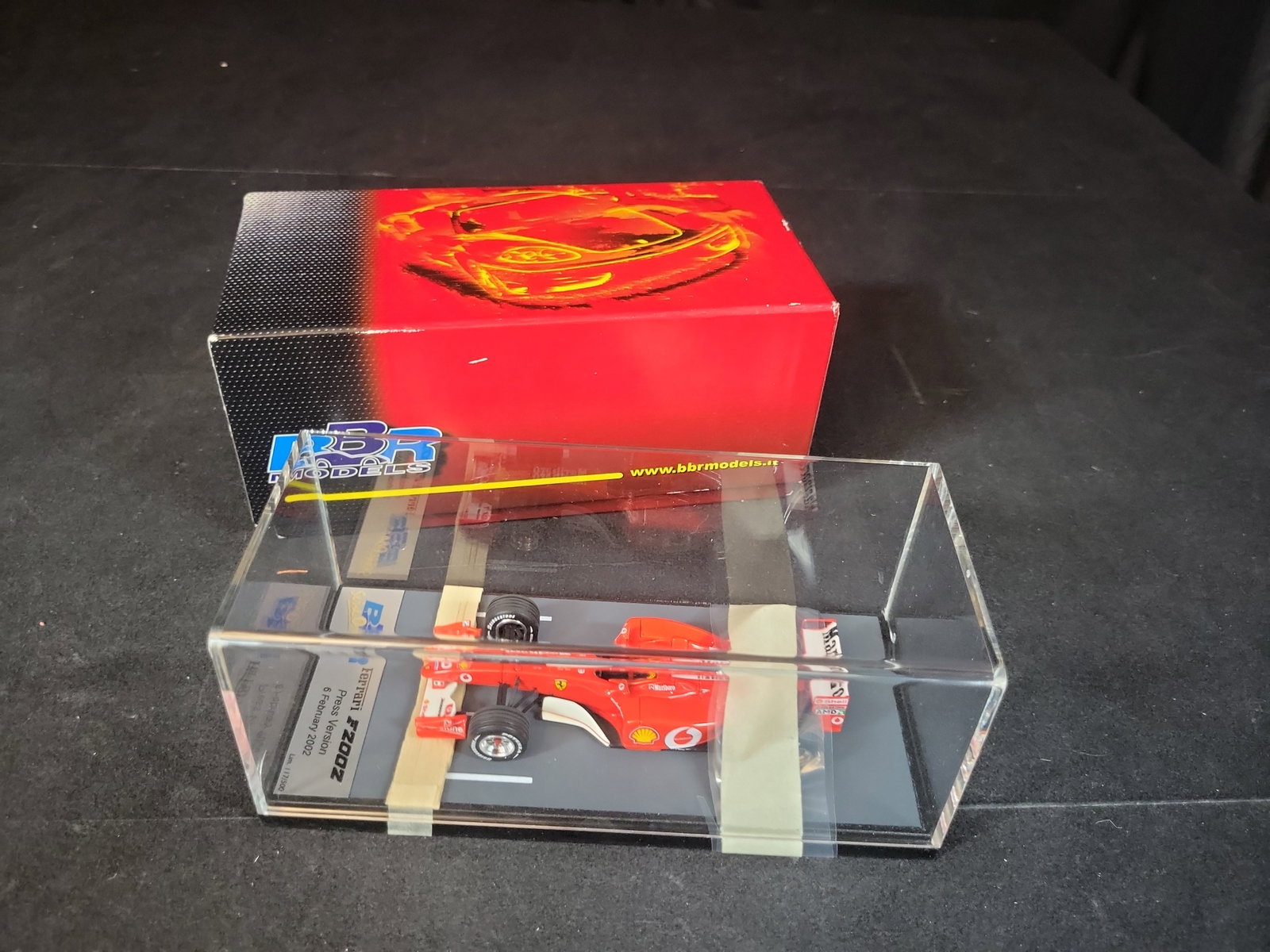 I03108 | BBR Models 1/43 Scale Ferrari F2002 Press Version Limited Edition 117 of 500 (1 of 5)