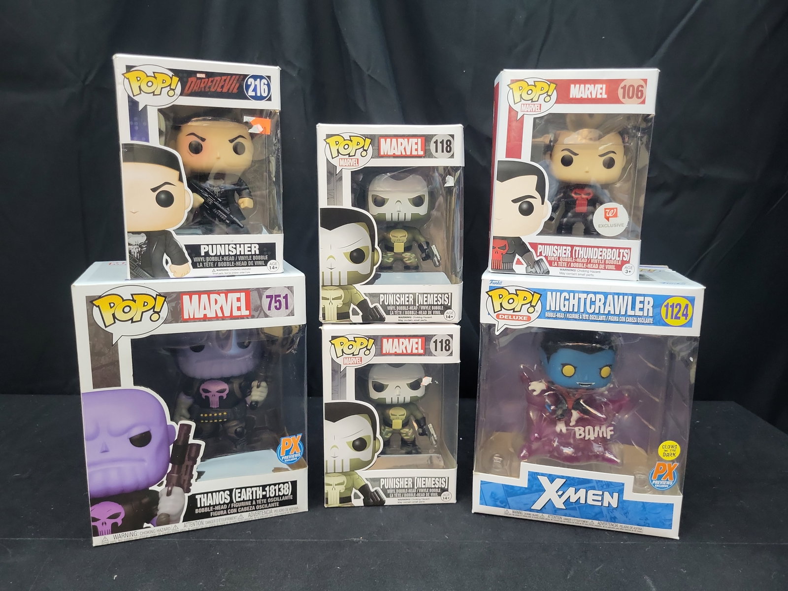 I03501 | A Collection of Six Funko Pop! Marvel Vinyl Bobble-Head Figures (1 of 5)