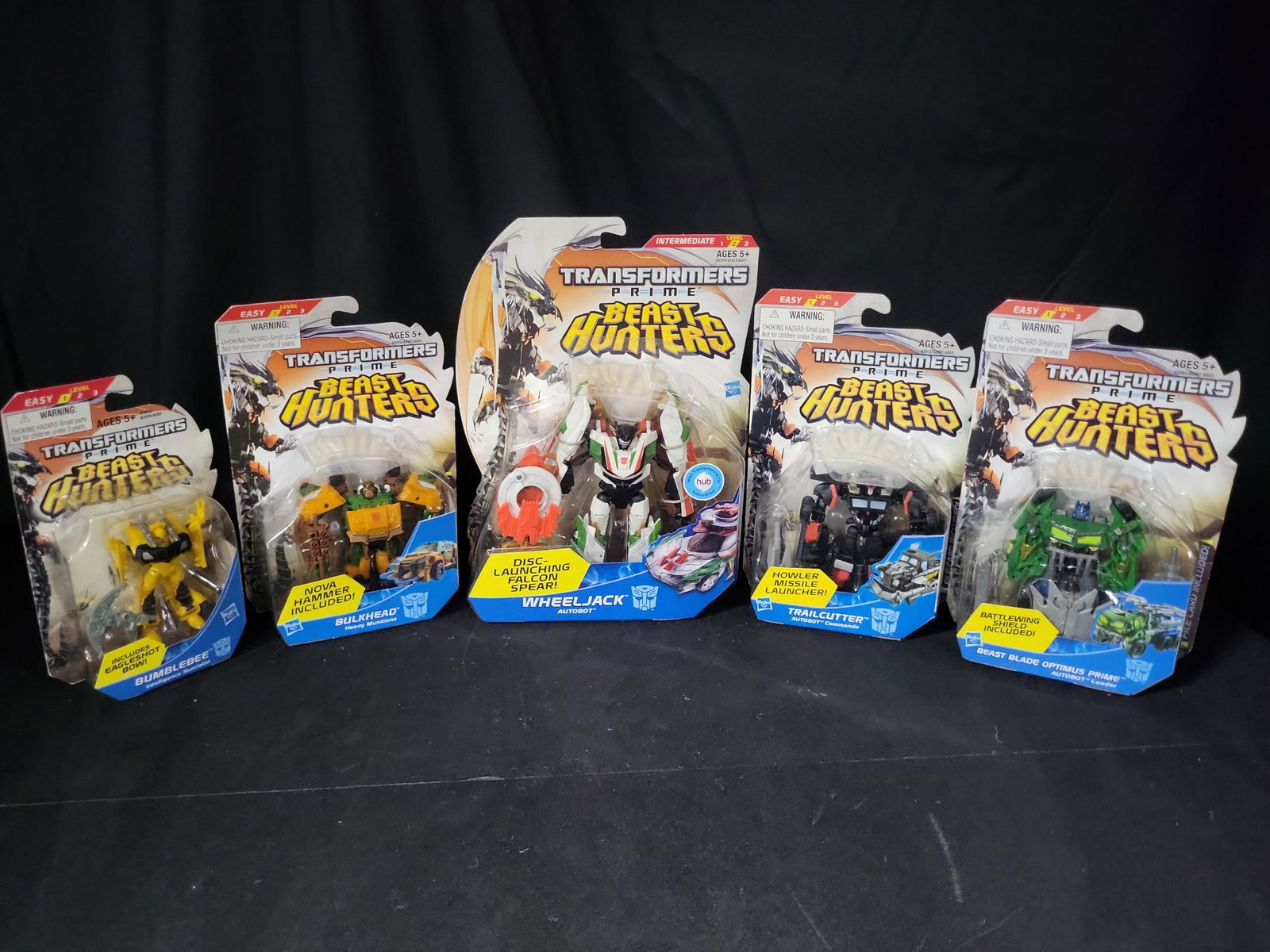 I03549 | Five Transformers Prime Beast Hunters Action Figures by Hasbro (1 of 10)