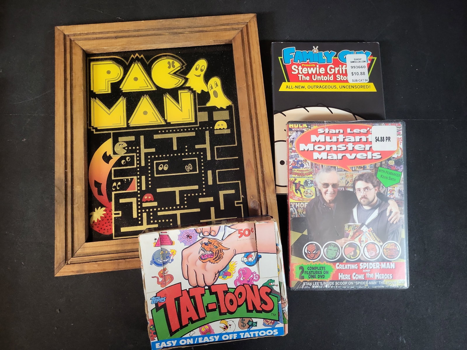 I03660 | A Collection of Vintage Pop Culture Memorabilia and Media Including Topps Tat-Toons and (1 of 8)
