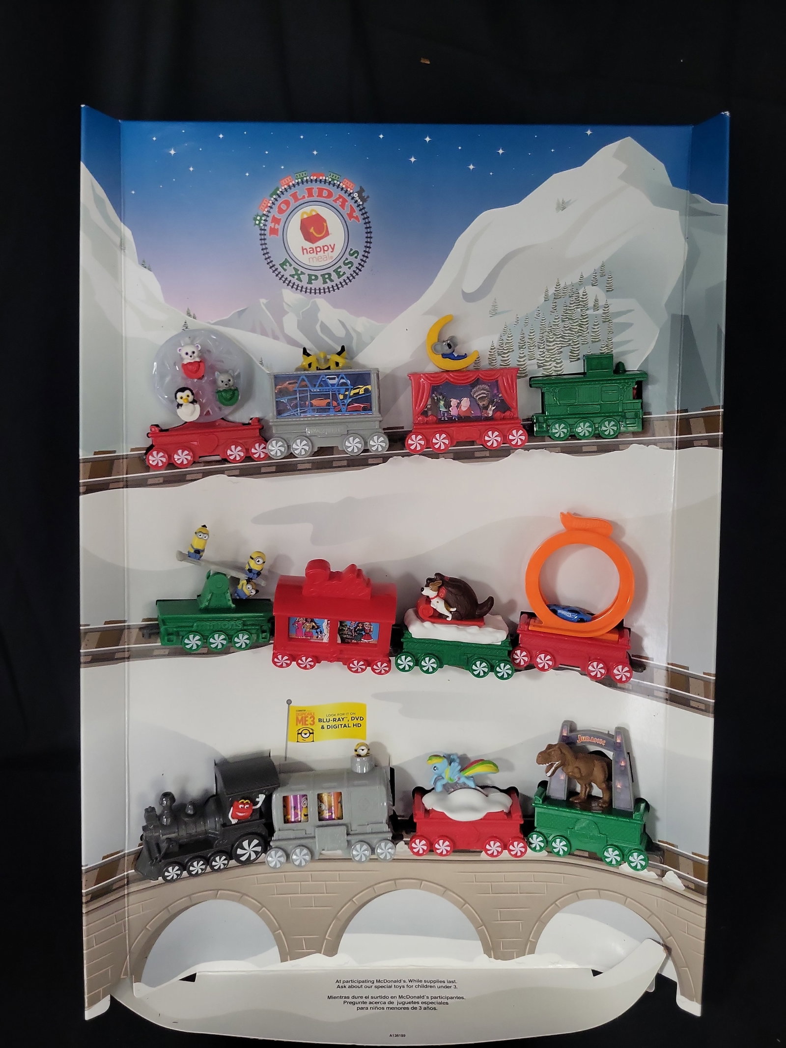 I03183 | A Collection of McDonald's Holiday Express Promotional Happy Meal Train Cars (1 of 4)