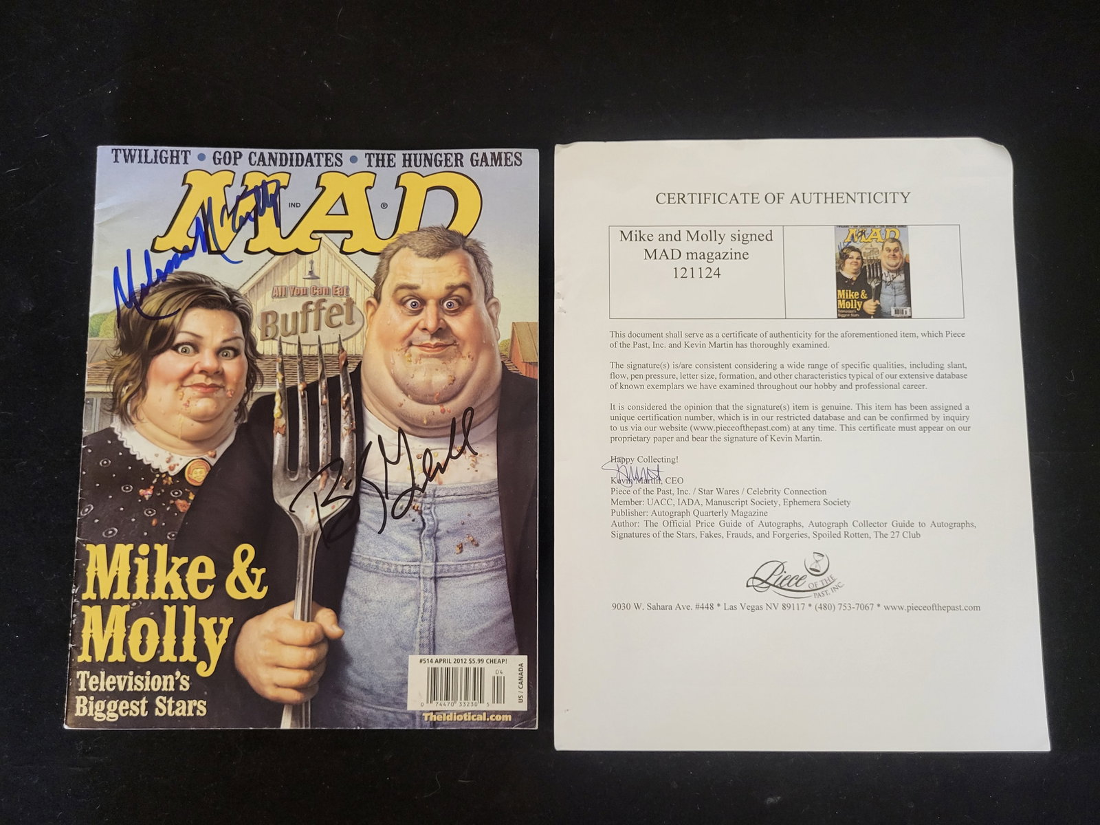 I00623 | MAD Magazine Issue #514 Signed by Melissa McCarthy and Billy Gardell (1 of 8)