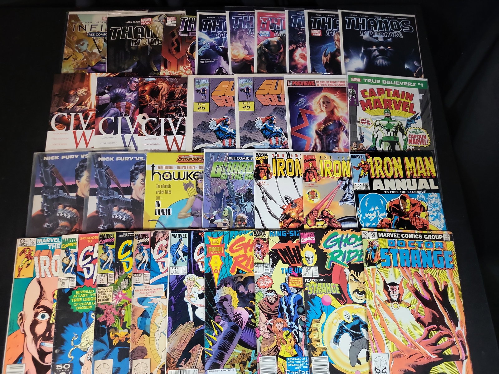 I03632 | A Collection of Marvel Comic Books featuring The Thanos Imperative and Civil War. Marvel (1 of 9)