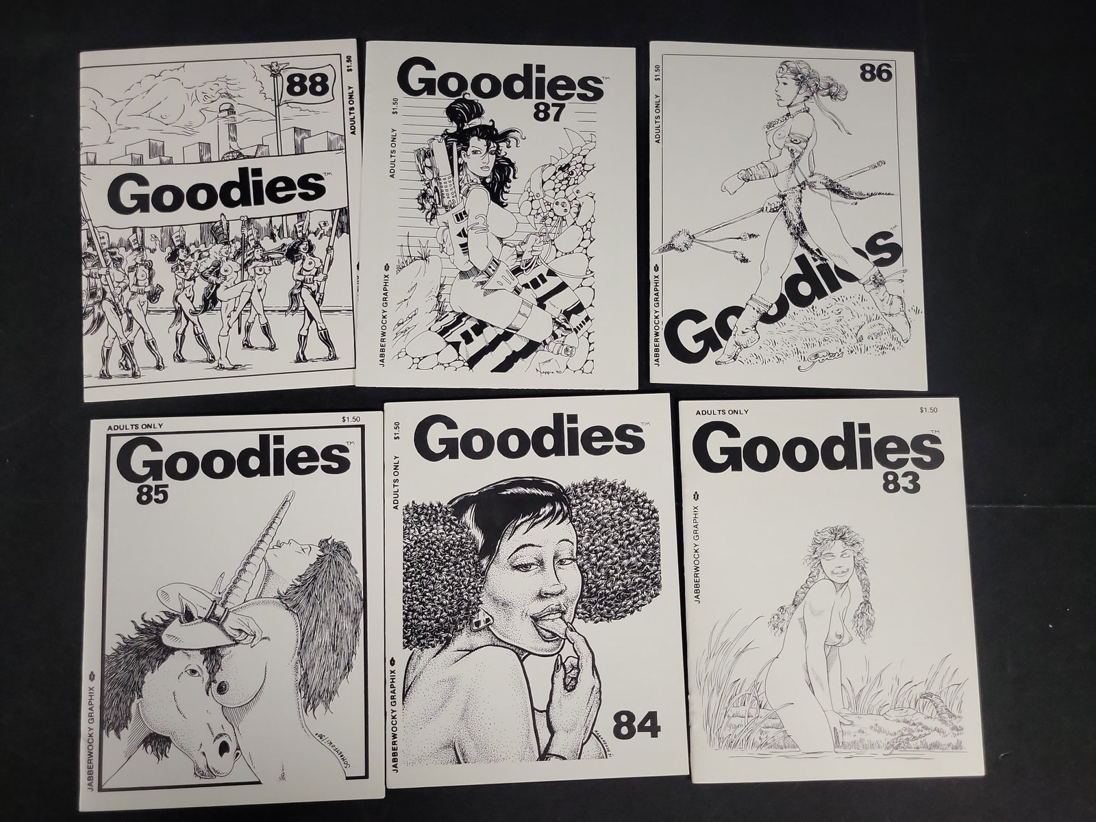 I03294 | Various Artists. A Group of Goodies Comic Book Pamphlets. Jabberwocky Graphix, circa (1 of 6)