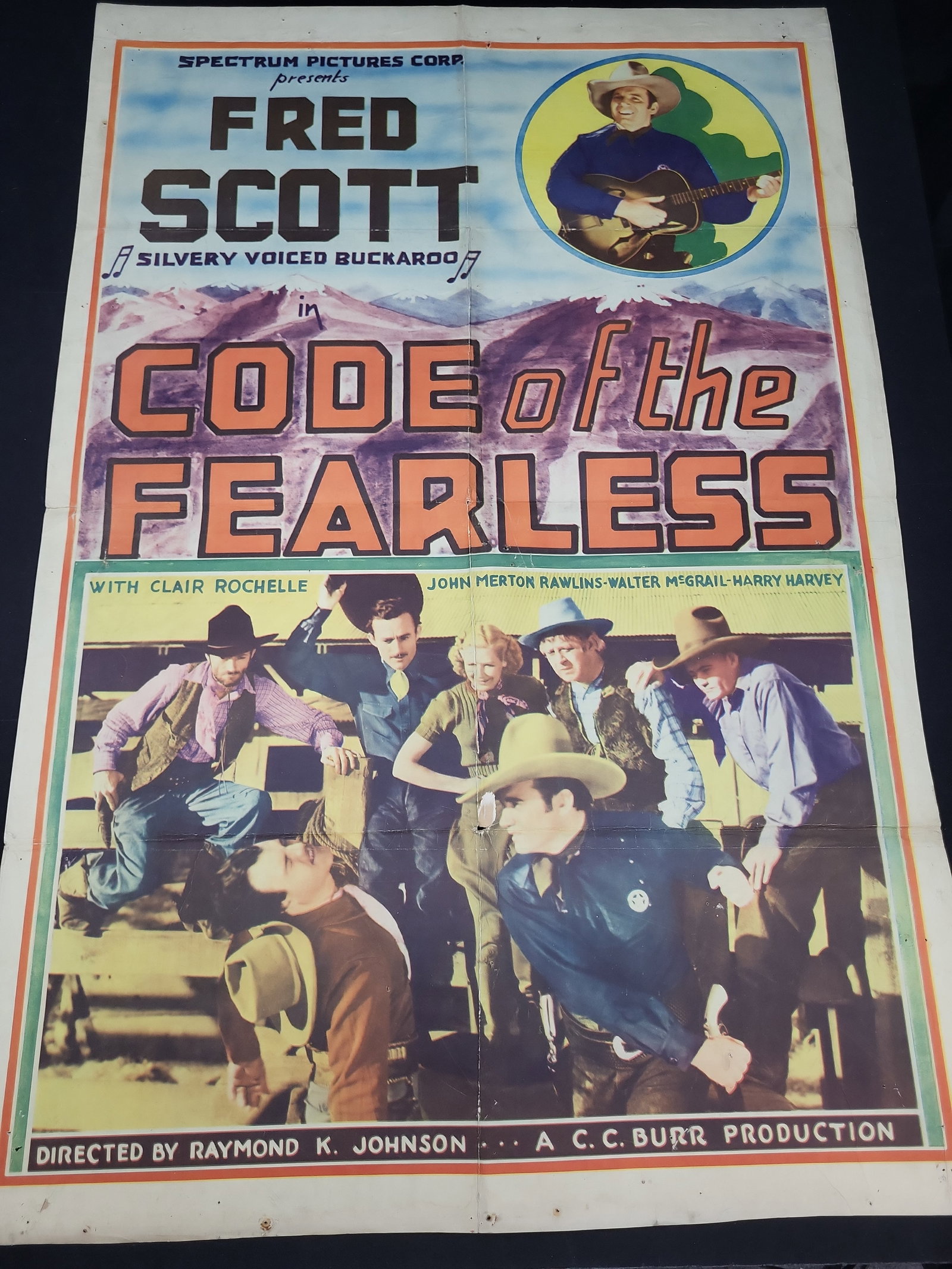 I03314 | Original One-Sheet Movie Poster for Code of the Fearless, 1939 (1 of 13)
