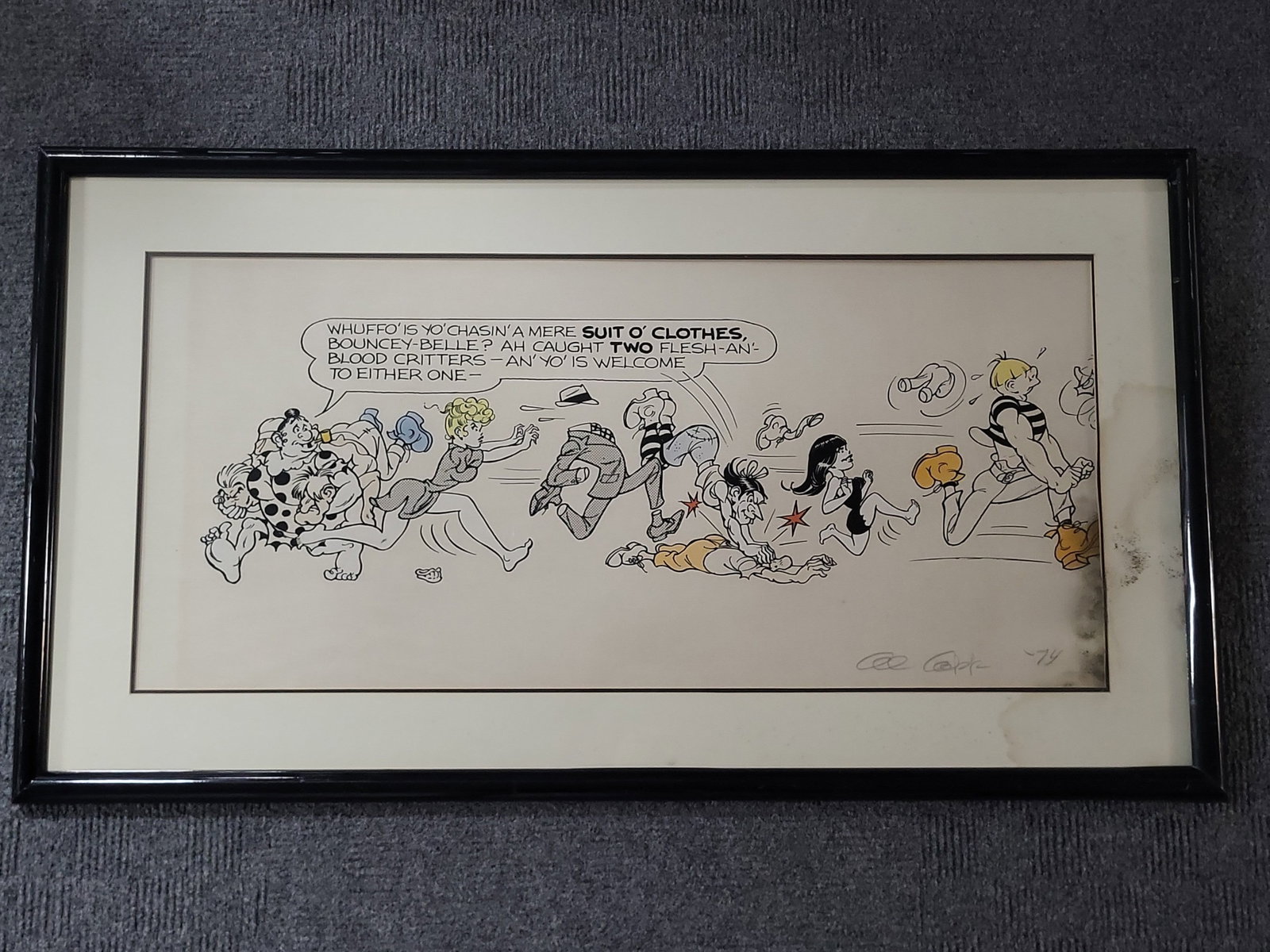I03913 | Al Capp (1909-1979), Whuffo is Yo Chasin, Signed Artist Proof Lithograph, 1974 (1 of 10)