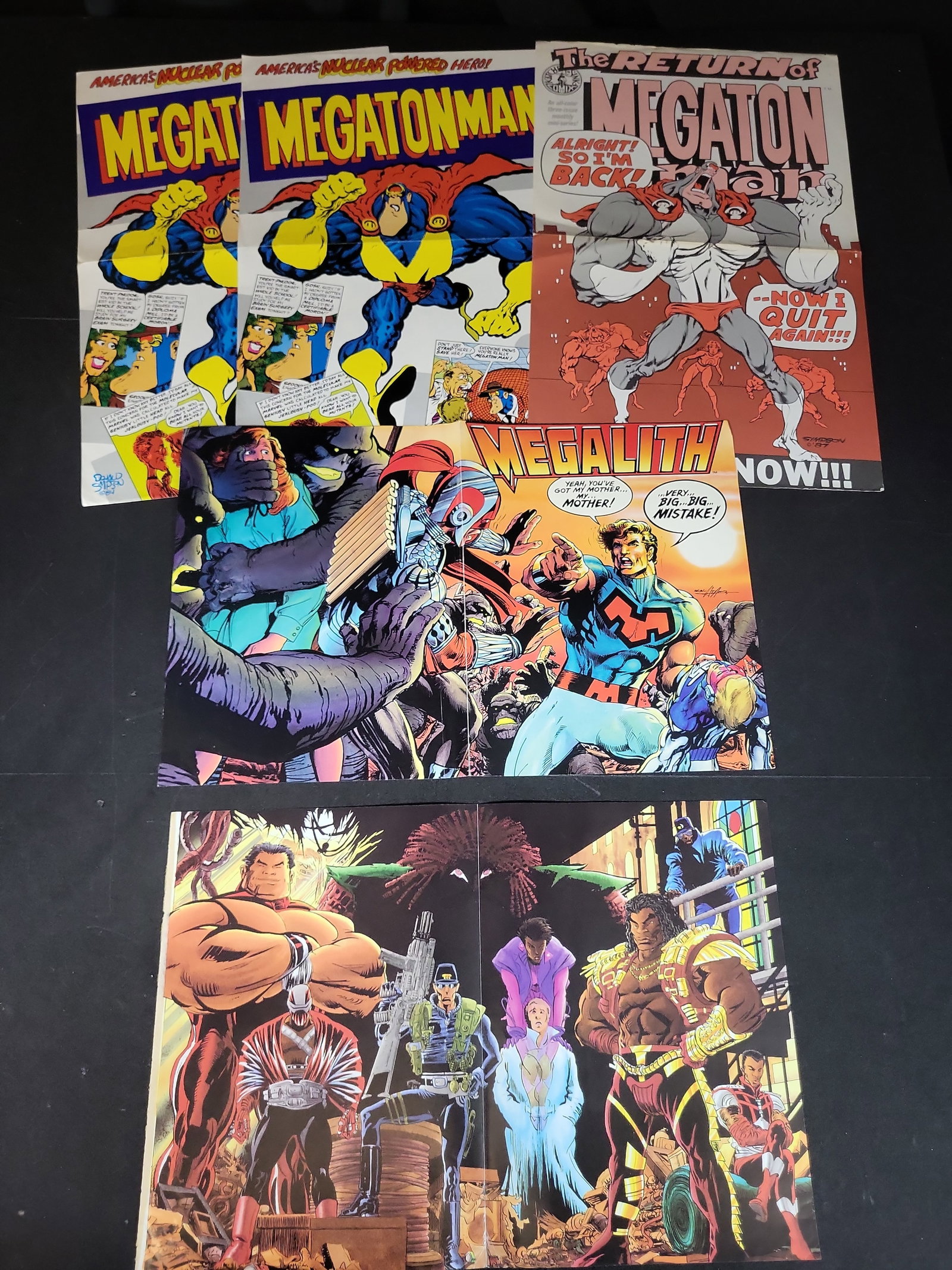 I03899 | Five Megaton Man and Continuity Comics Promotional Posters and Centerfolds (1 of 5)