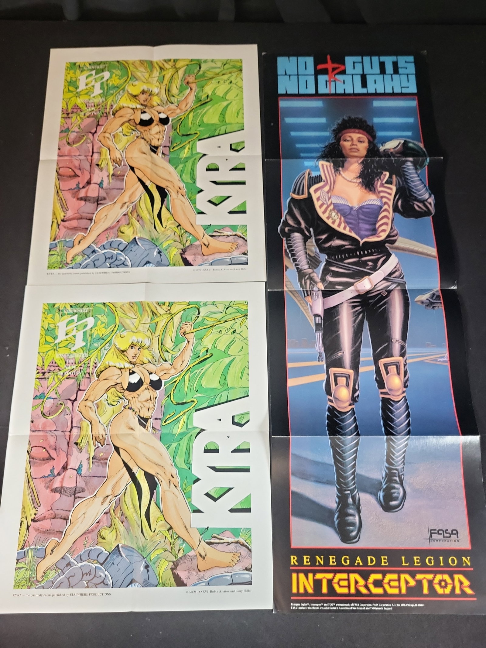 I03905 | Three Promotional Posters for Renegade Legion Interceptor and Kyra The Quarterly Comic (1 of 5)