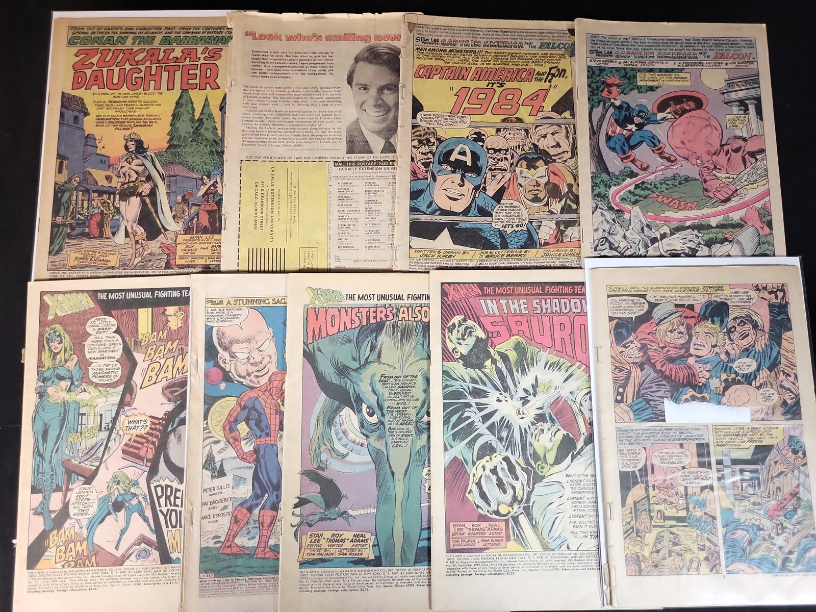 I03737 | A Group of Vintage Marvel Comic Book Splash Pages and Interior Sheets, 1969-1980 (1 of 5)
