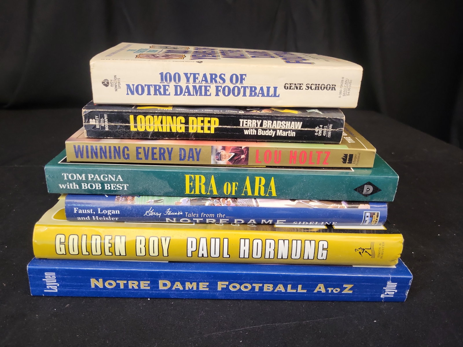 I01342 | Seven Books on Notre Dame Football and Professional NFL History (1 of 2)