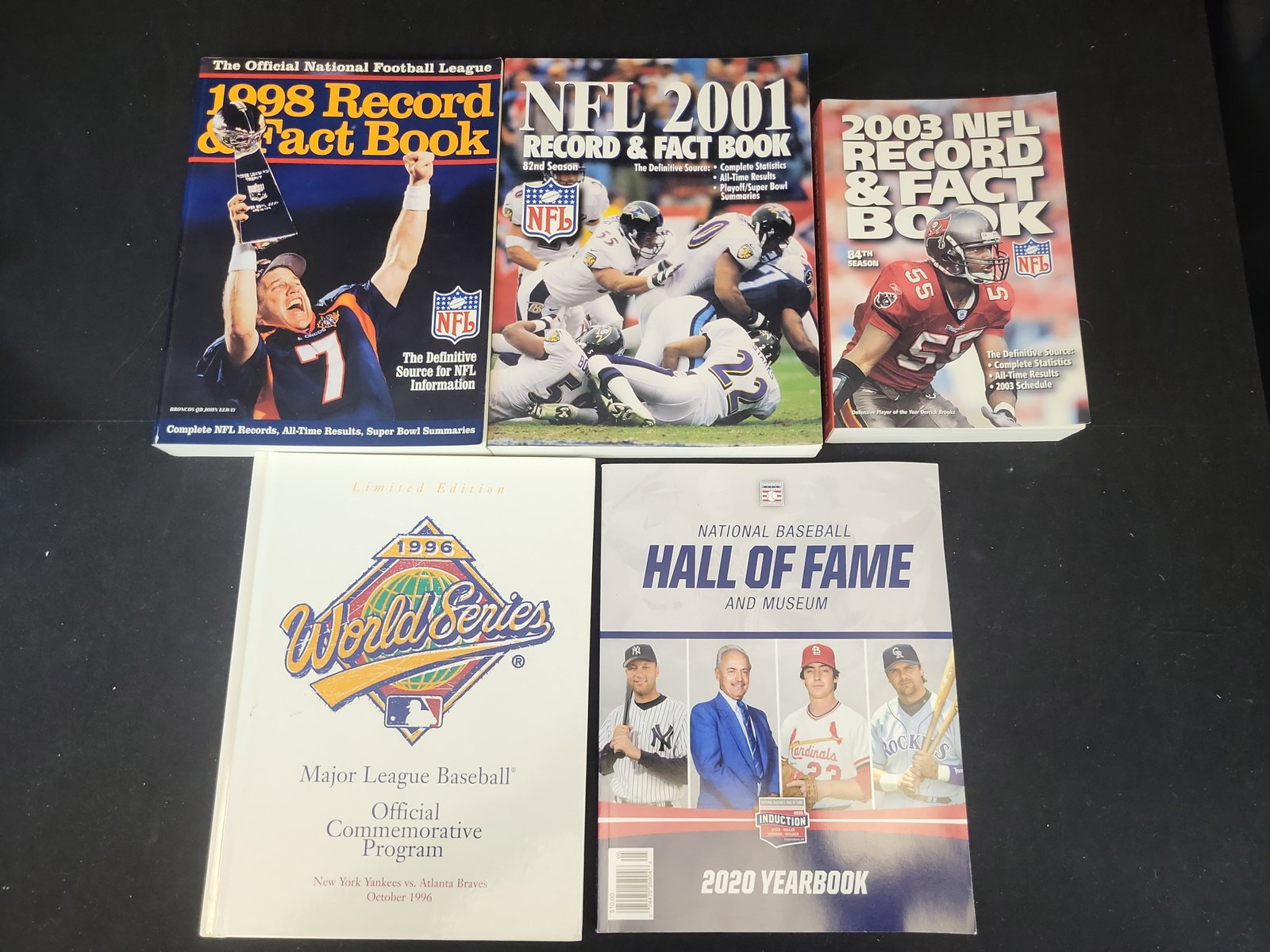 I01345 | A Collection of NFL Record and Fact Books and Major League Baseball Commemorative Publicati (1 of 3)