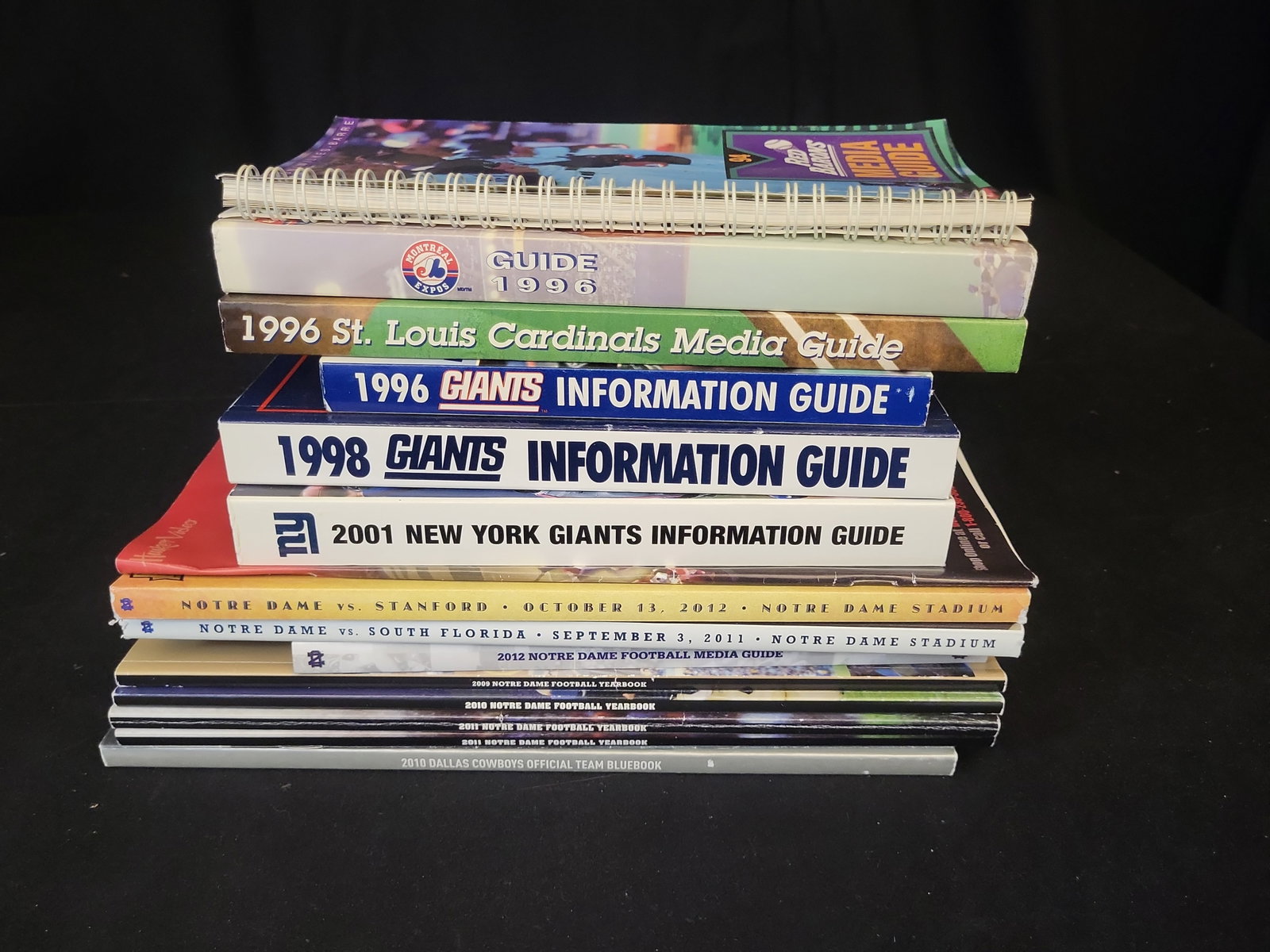 I01347 | A Collection of Professional and Collegiate Sports Media Guides, Programs, and Yearbooks (1 of 2)