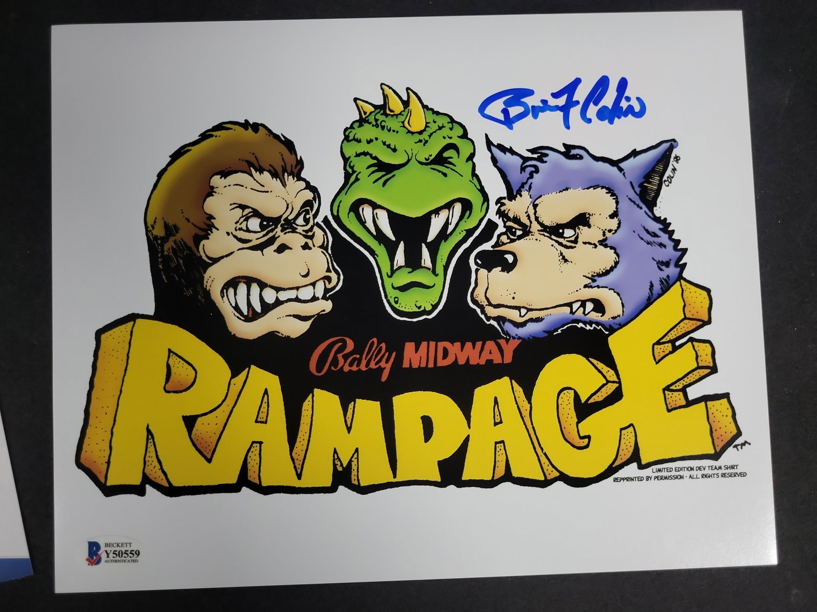 I04344 | Signed Brian Colin Rampage Art Print Beckett (1 of 4)