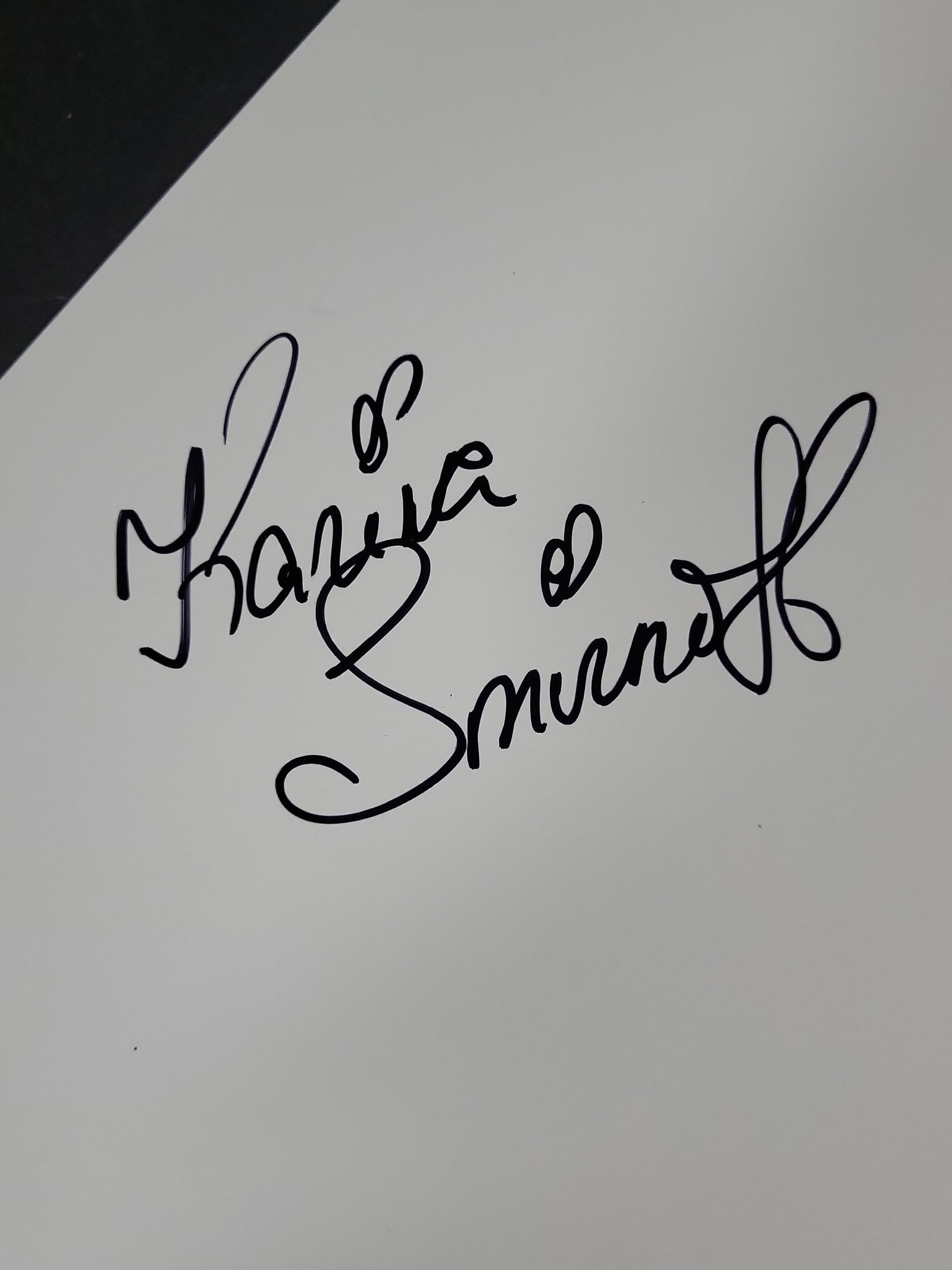 I04411 | Karina Smirnoff Signed Photo Paper: IMPORTANT â€“ PLEASE REVIEW BEFORE BIDDING: Aeron House makes every effort to accurately identify and describe each lot; however, titles and descriptions may contain errors, omissions, or AI-a