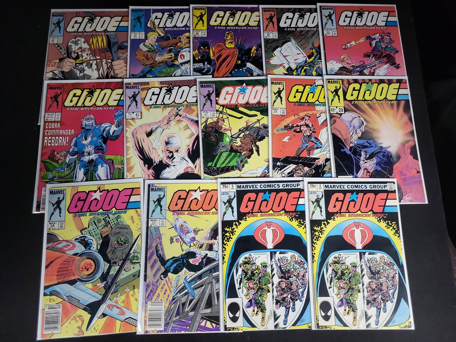 I04767 | Fourteen Marvel G.I. Joe Comics: IMPORTANT â€“ PLEASE REVIEW BEFORE BIDDING: Aeron House makes every effort to accurately identify and describe each lot; however, titles and descriptions may contain errors, omissions, or AI-a