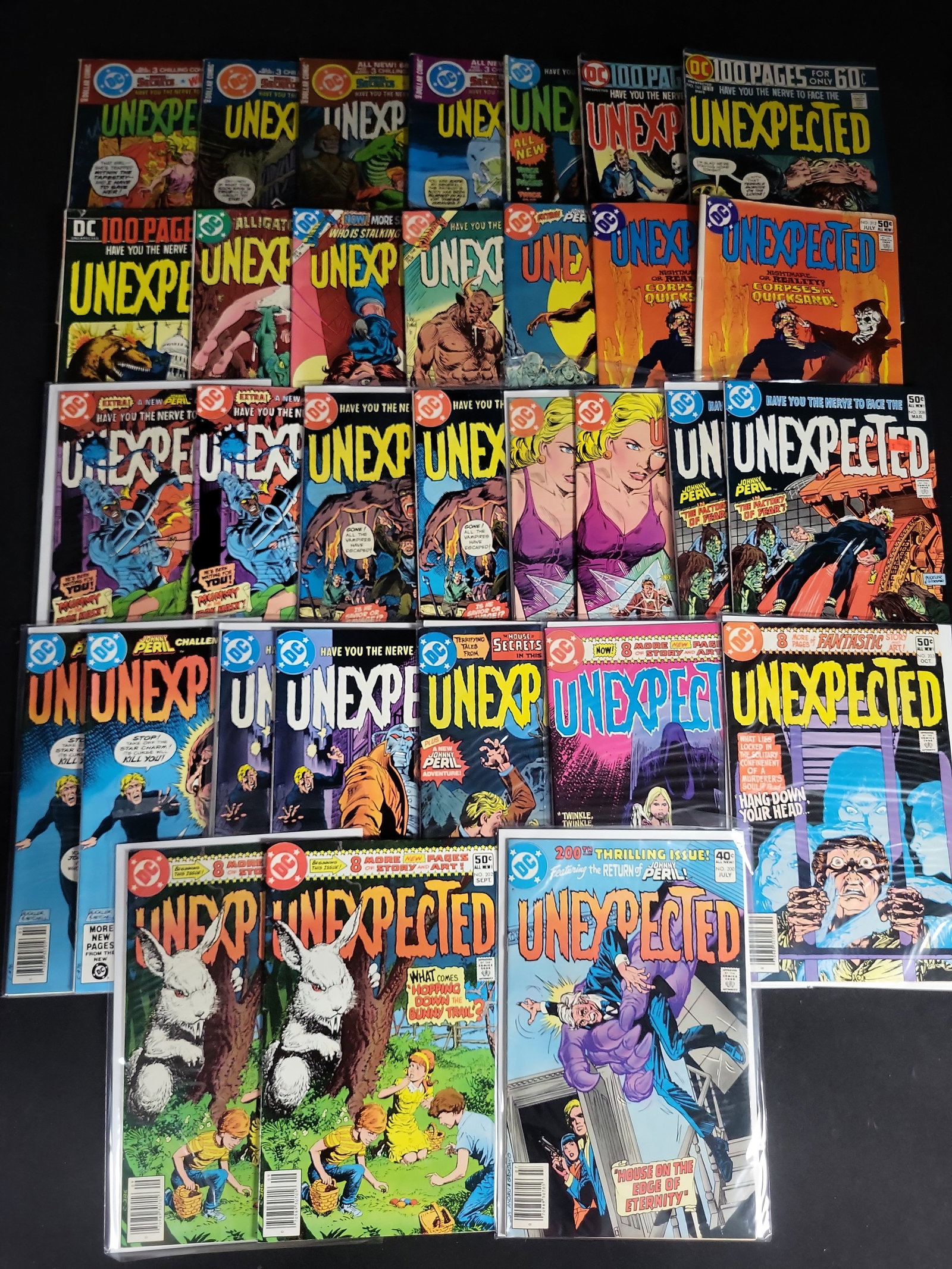 I03992 | Assortment of DC Comics Unexpected Issues: IMPORTANT â€“ PLEASE REVIEW BEFORE BIDDING: Aeron House makes every effort to accurately identify and describe each lot; however, titles and descriptions may contain errors, omissions, or AI-a