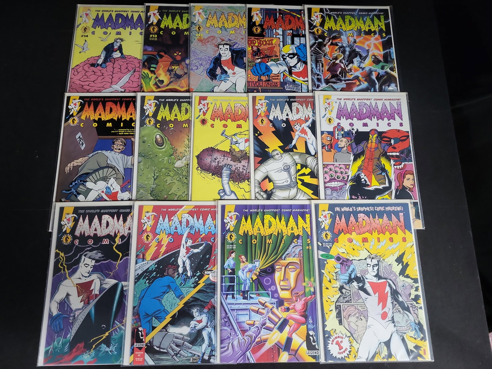 I03999 | Dark Horse Madman Comics Collection: IMPORTANT â€“ PLEASE REVIEW BEFORE BIDDING: Aeron House makes every effort to accurately identify and describe each lot; however, titles and descriptions may contain errors, omissions, or AI-a