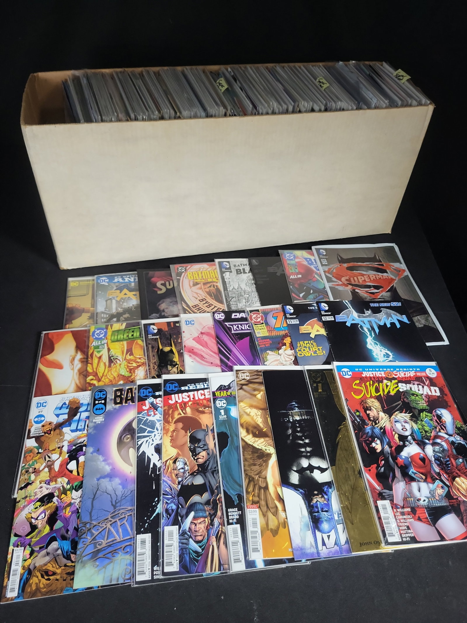 I04564 | A Collection of DC Modern Age Comics: IMPORTANT â€“ PLEASE REVIEW BEFORE BIDDING: Aeron House makes every effort to accurately identify and describe each lot; however, titles and descriptions may contain errors, omissions, or AI-a
