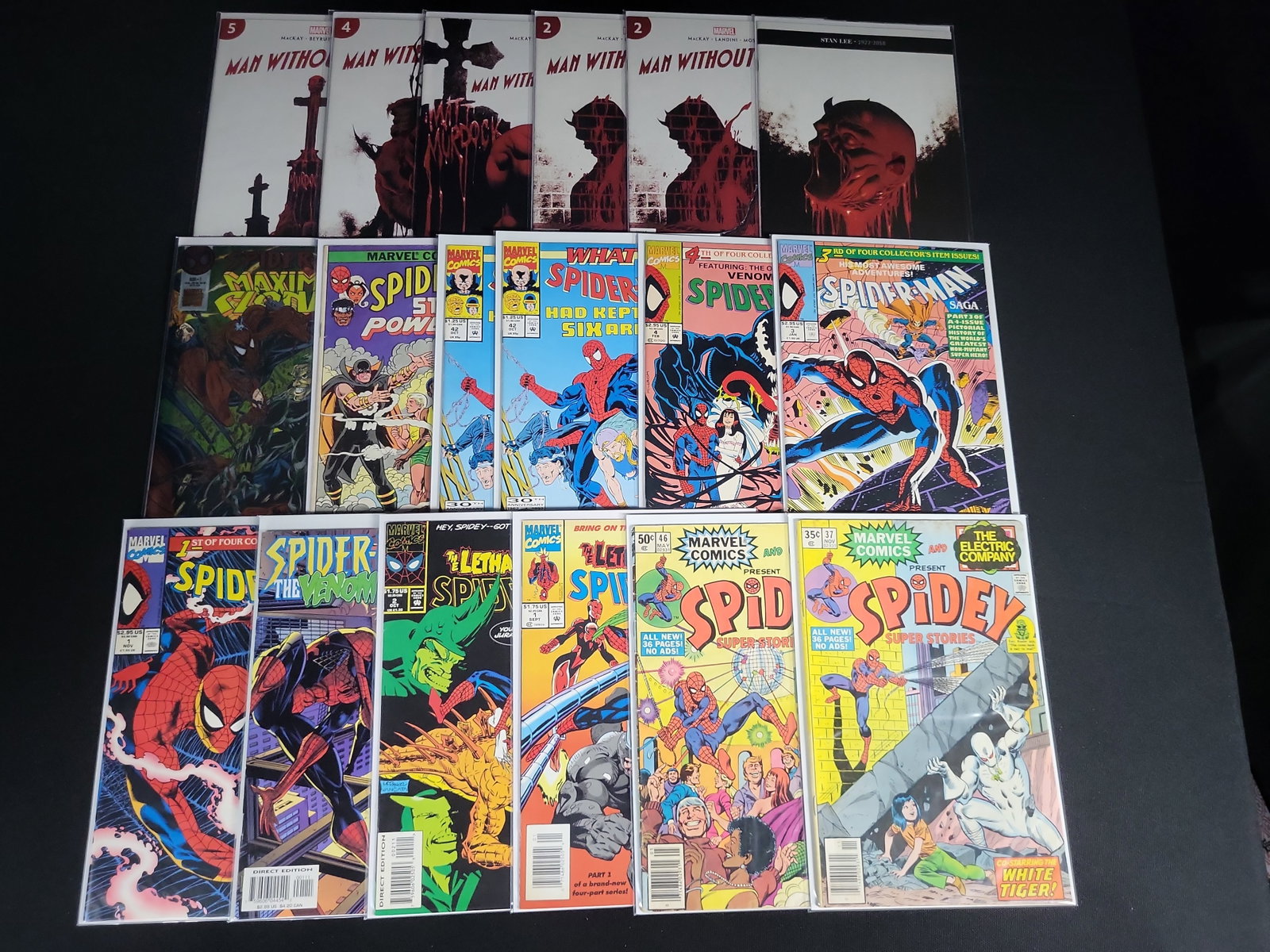 I04802 | A Collection of Marvel Comic Books: IMPORTANT â€“ PLEASE REVIEW BEFORE BIDDING: Aeron House makes every effort to accurately identify and describe each lot; however, titles and descriptions may contain errors, omissions, or AI-a