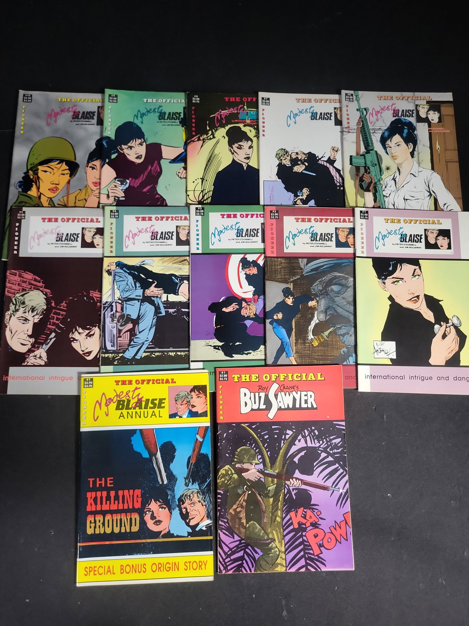 I04002 | A Collection of Pioneer Comic Books: IMPORTANT â€“ PLEASE REVIEW BEFORE BIDDING: Aeron House makes every effort to accurately identify and describe each lot; however, titles and descriptions may contain errors, omissions, or