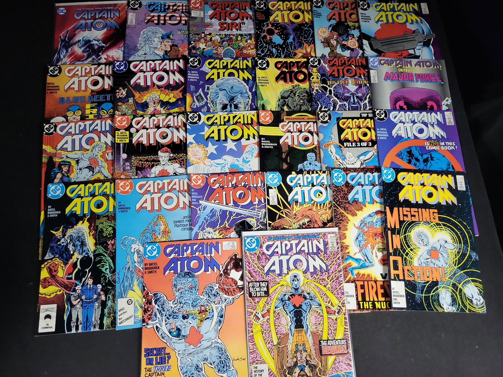 I04507 | Collection of DC Captain Atom Comics: IMPORTANT â€“ PLEASE REVIEW BEFORE BIDDING: Aeron House makes every effort to accurately identify and describe each lot; however, titles and descriptions may contain errors, omissions, or AI-a