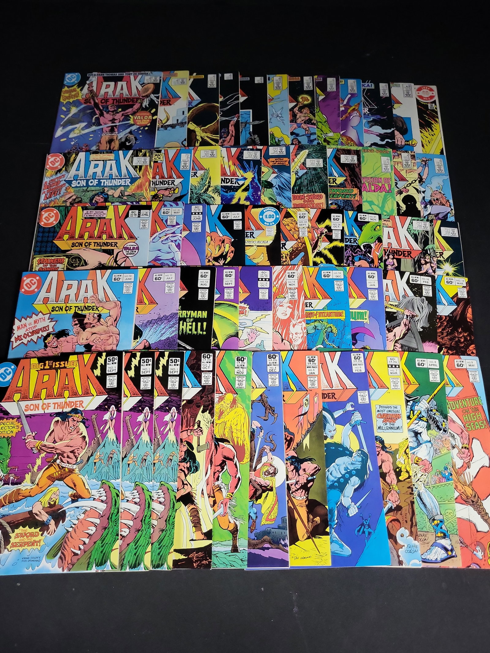 I04531 | DC Comics Arak Complete Run 1-50: IMPORTANT â€“ PLEASE REVIEW BEFORE BIDDING: Aeron House makes every effort to accurately identify and describe each lot; however, titles and descriptions may contain errors, omissions, or AI-a