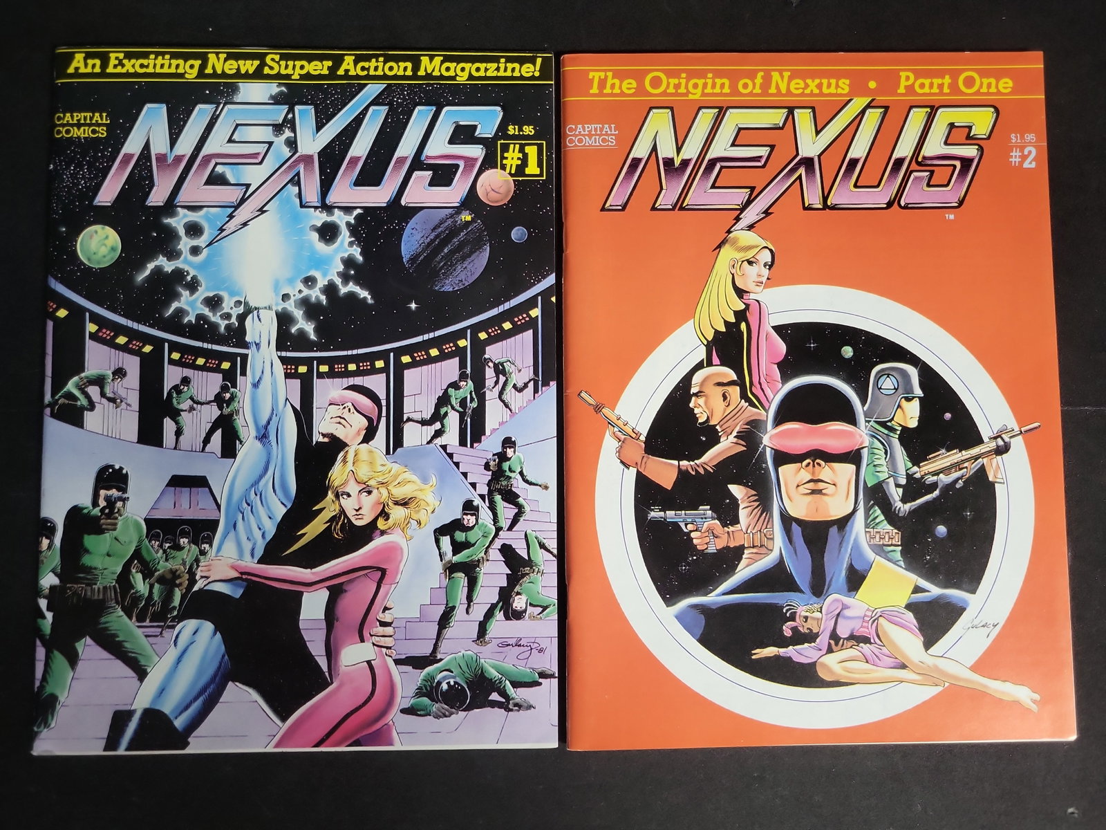 I04036 | Two Capital Comics Nexus Magazines: IMPORTANT â€“ PLEASE REVIEW BEFORE BIDDING: Aeron House makes every effort to accurately identify and describe each lot; however, titles and descriptions may contain errors, omissions, or AI-a