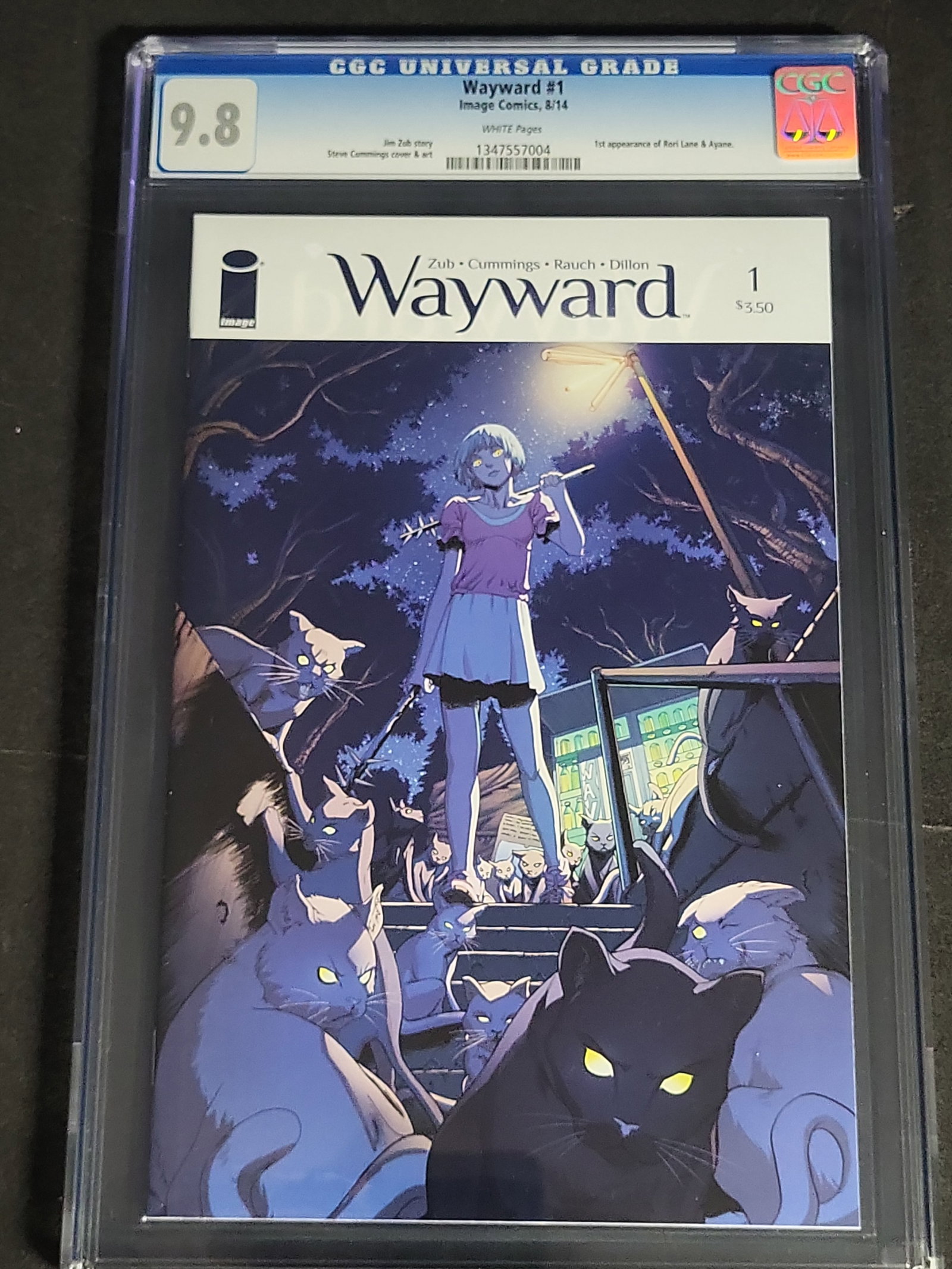 I03948 | Wayward #1 CGC 9.8 Variant Cover: IMPORTANT â€“ PLEASE REVIEW BEFORE BIDDING: Aeron House makes every effort to accurately identify and describe each lot; however, titles and descriptions may contain errors, omissions, or AI-a