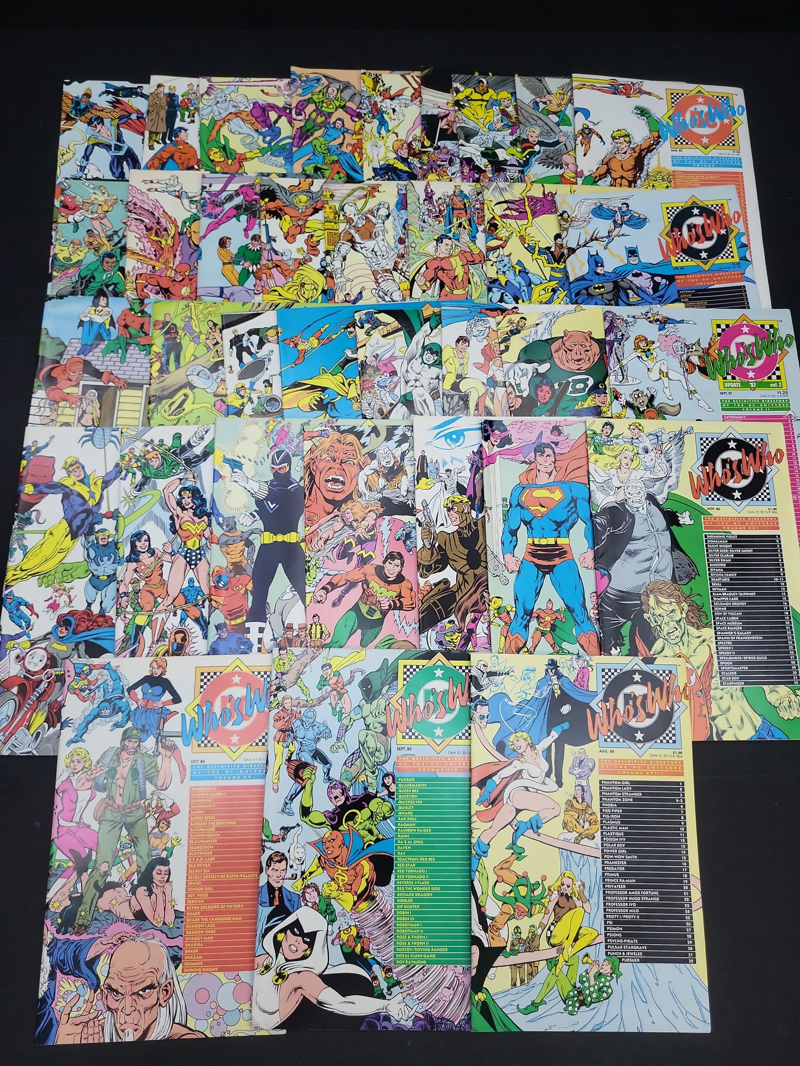 I04060 | DC Comics Who's Who Collection: IMPORTANT â€“ PLEASE REVIEW BEFORE BIDDING: Aeron House makes every effort to accurately identify and describe each lot; however, titles and descriptions may contain errors, omissions, or AI-a