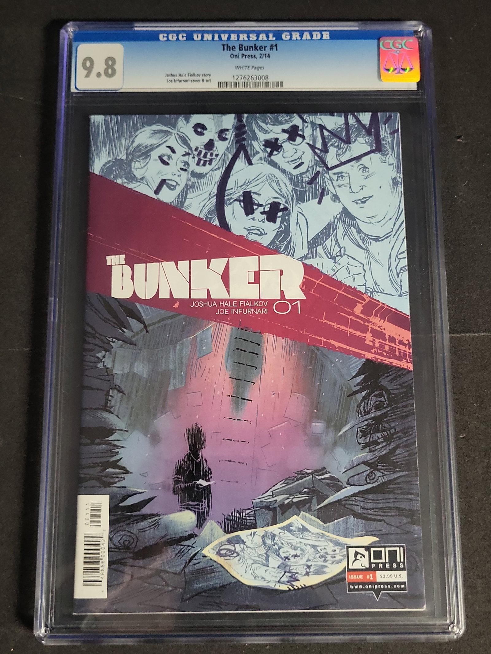 I03949 | CGC 9.8 Oni Press Bunker #1: IMPORTANT â€“ PLEASE REVIEW BEFORE BIDDING: Aeron House makes every effort to accurately identify and describe each lot; however, titles and descriptions may contain errors, omissions, or AI-a