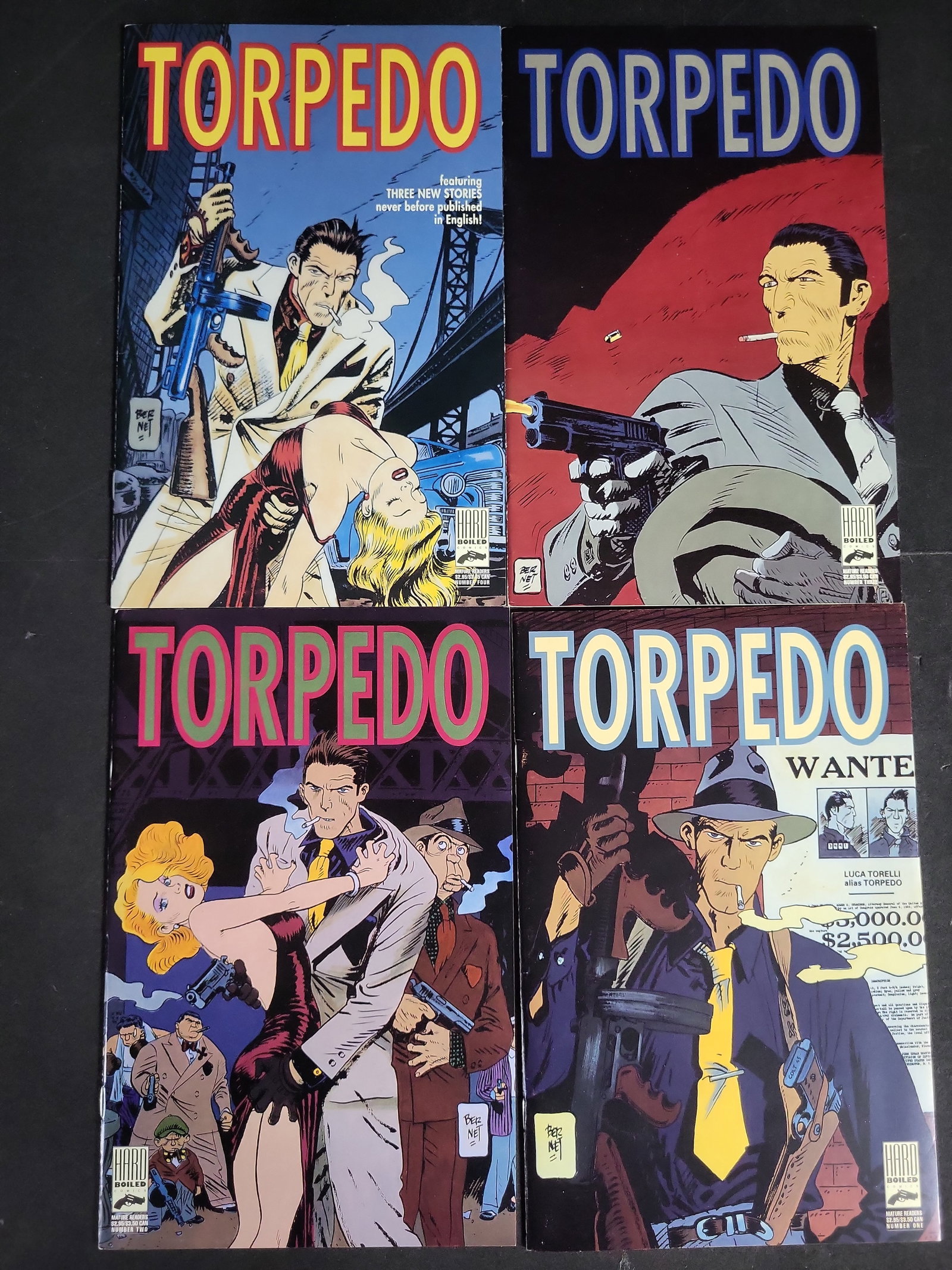 I03997 | Hard Boiled Comics Torpedo Set: IMPORTANT â€“ PLEASE REVIEW BEFORE BIDDING: Aeron House makes every effort to accurately identify and describe each lot; however, titles and descriptions may contain errors, omissions, or AI-a